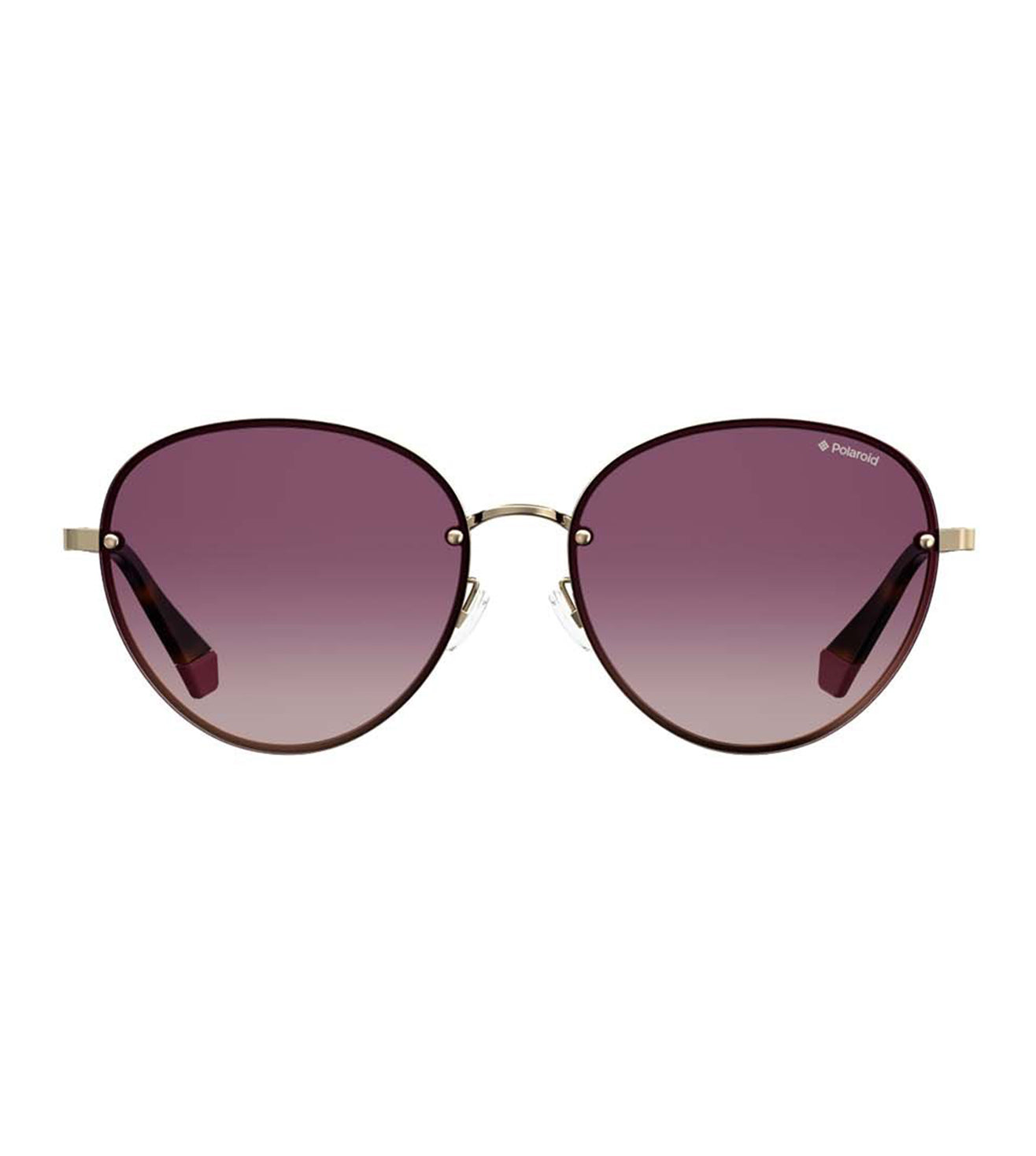 Polaroid Women's Purple Polarized Oval Sunglasses