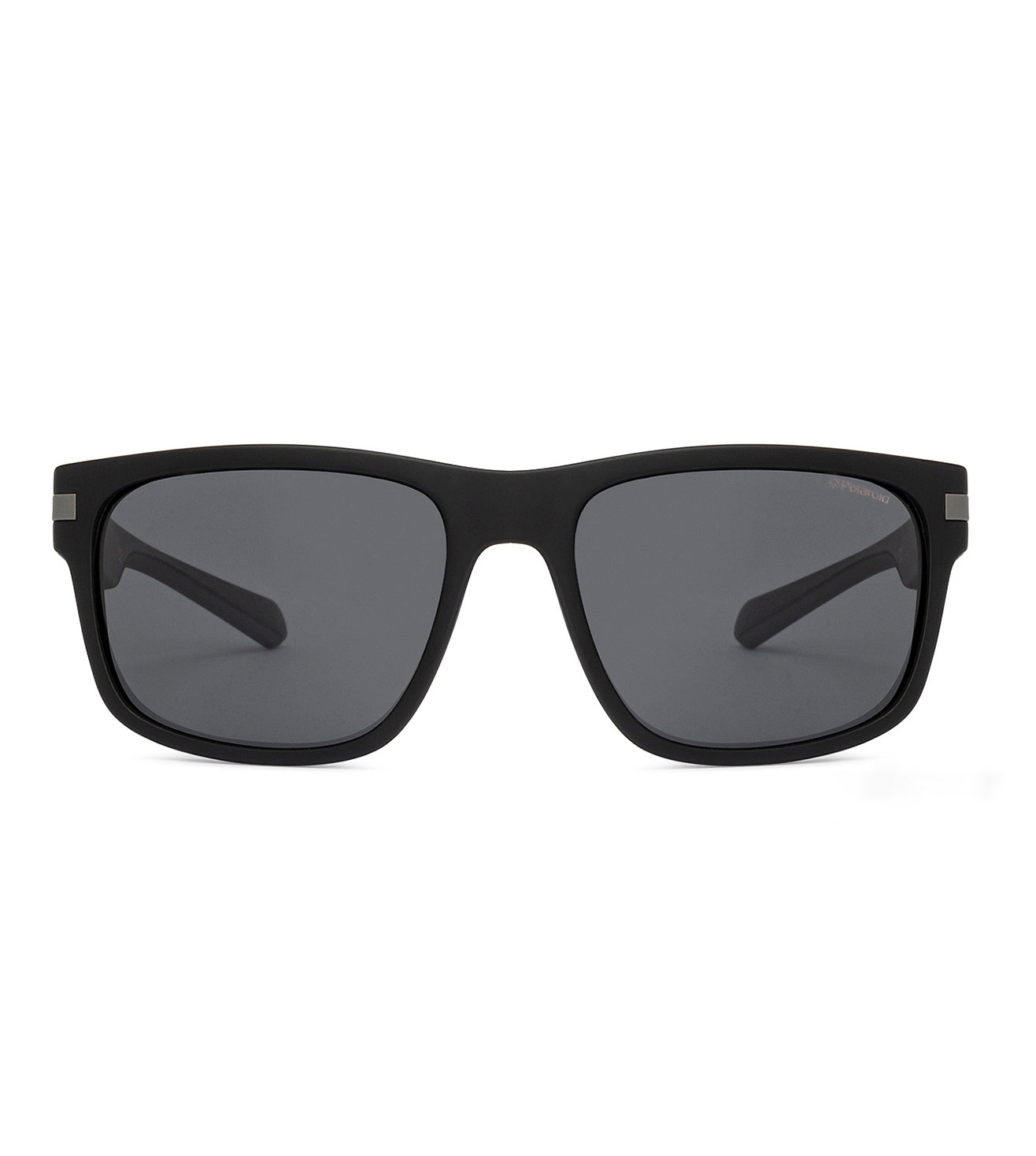 Polaroid Unisex Grey Polarized Square Sunglasses
