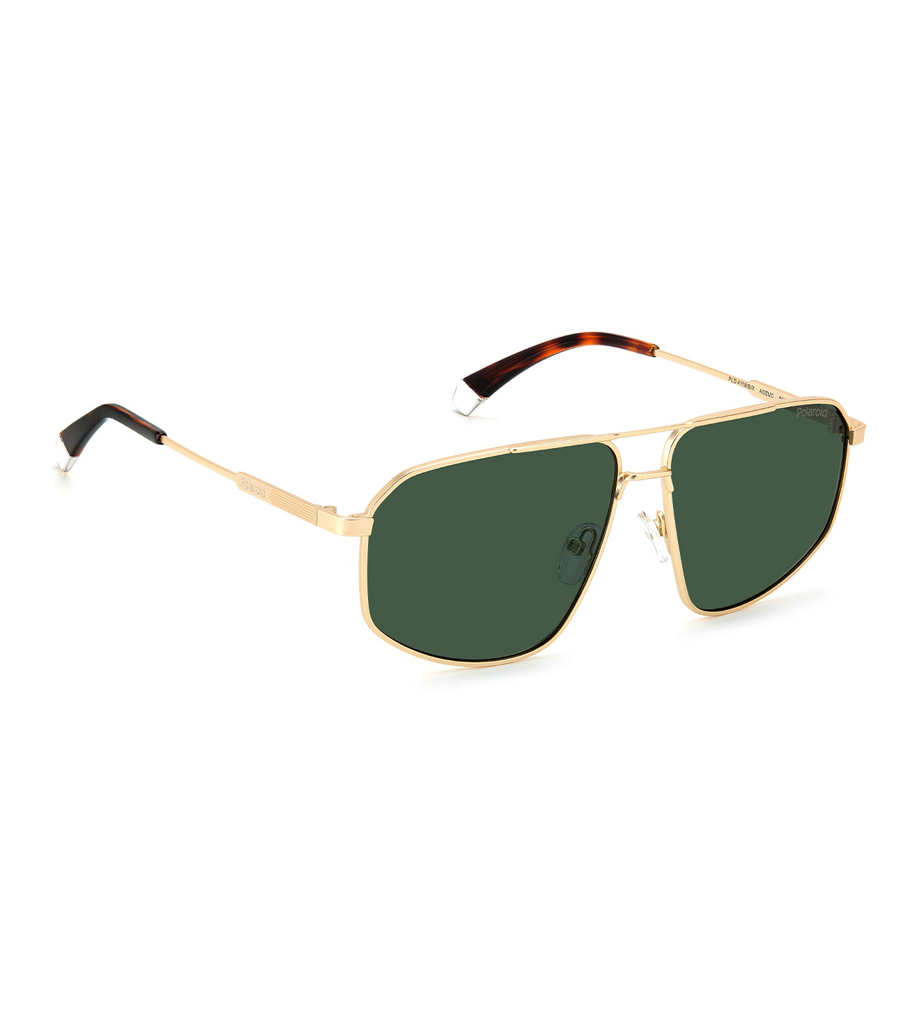 Polaroid Men's Green Polarized Square Sunglasses