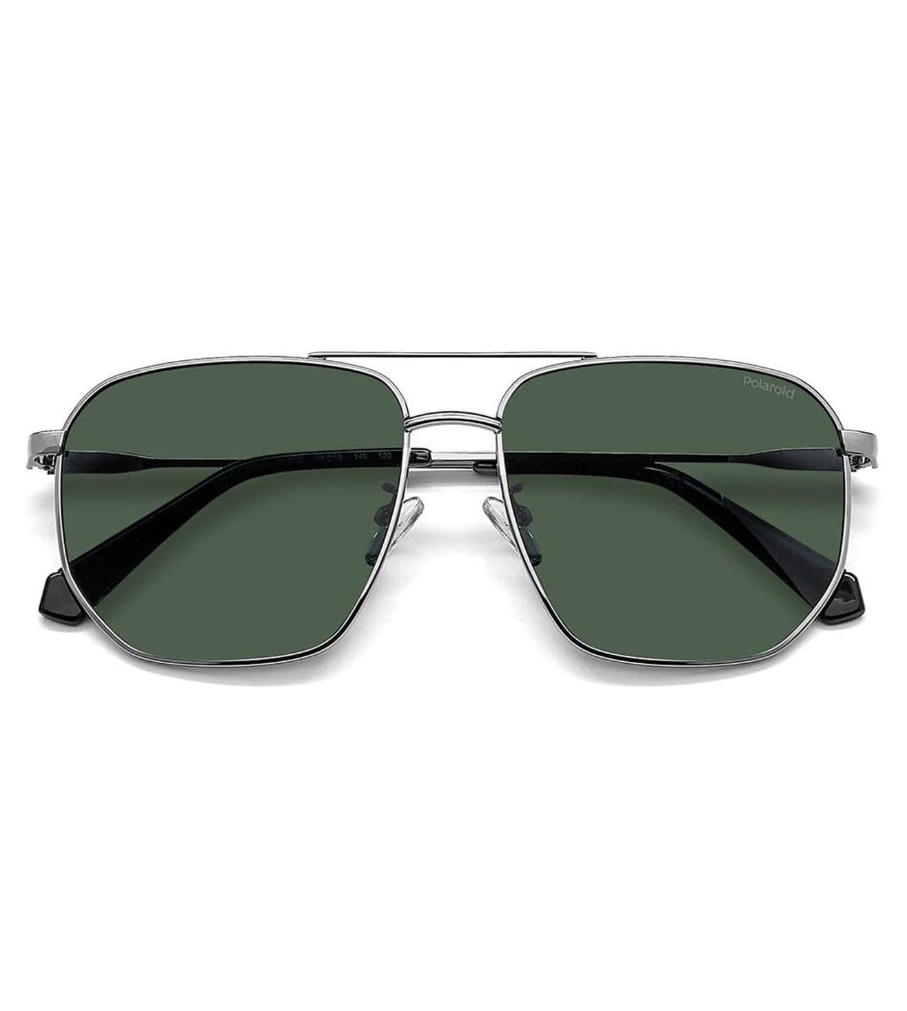 Polaroid Men's Green Polarized Aviator Sunglasses