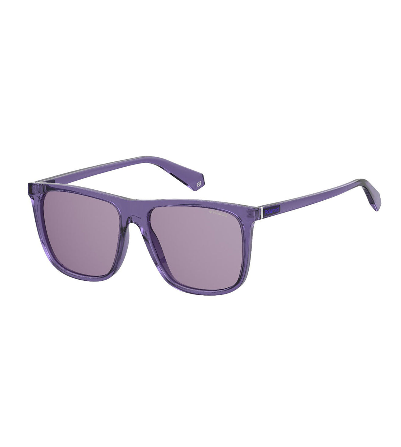 Polaroid Unisex Violet Polarized Square Sunglasses