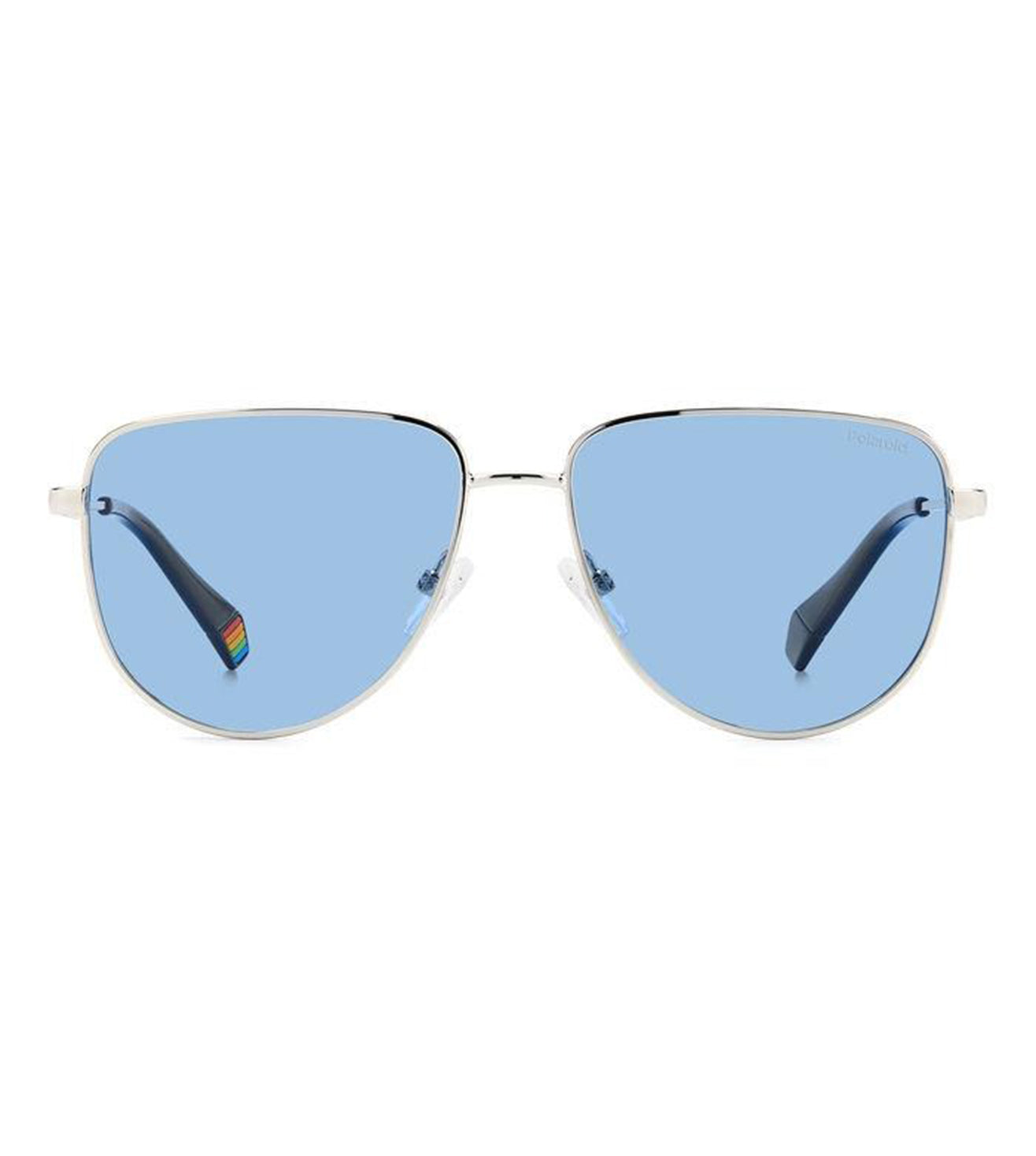 Polaroid Unisex Blue Pilot Sunglass