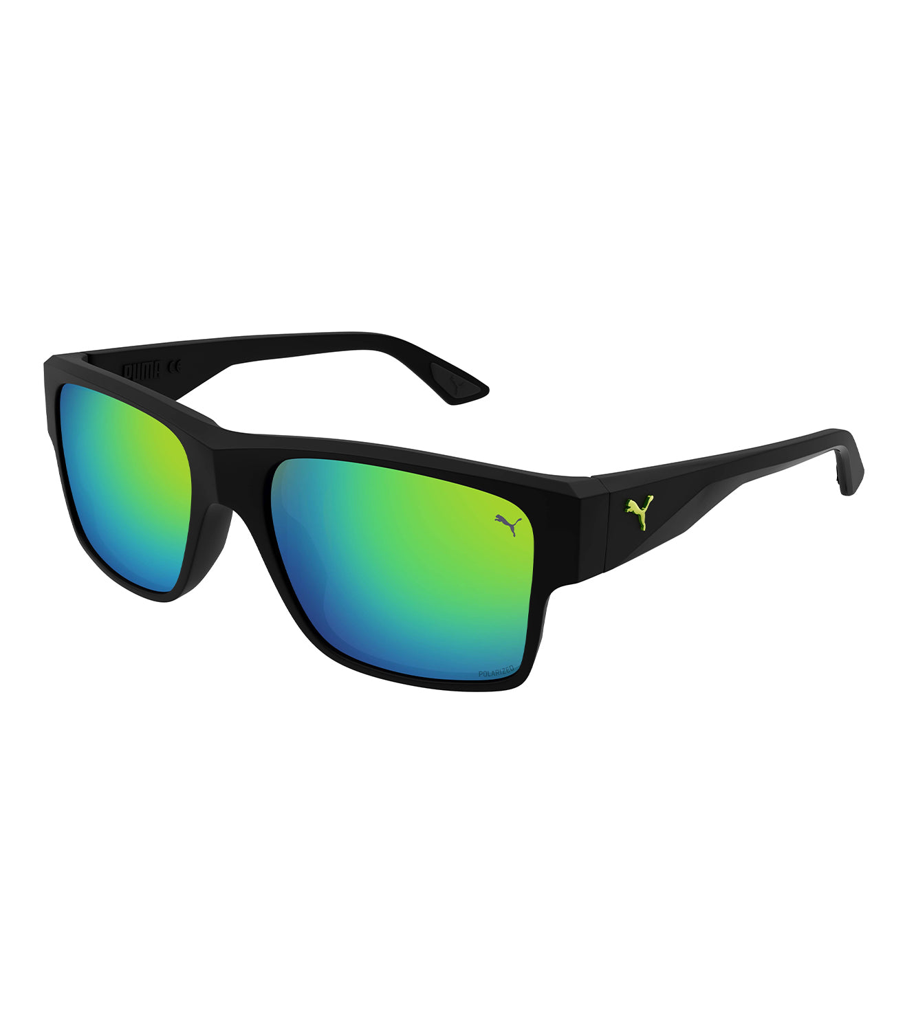 Puma Men's Green Square Sunglasses