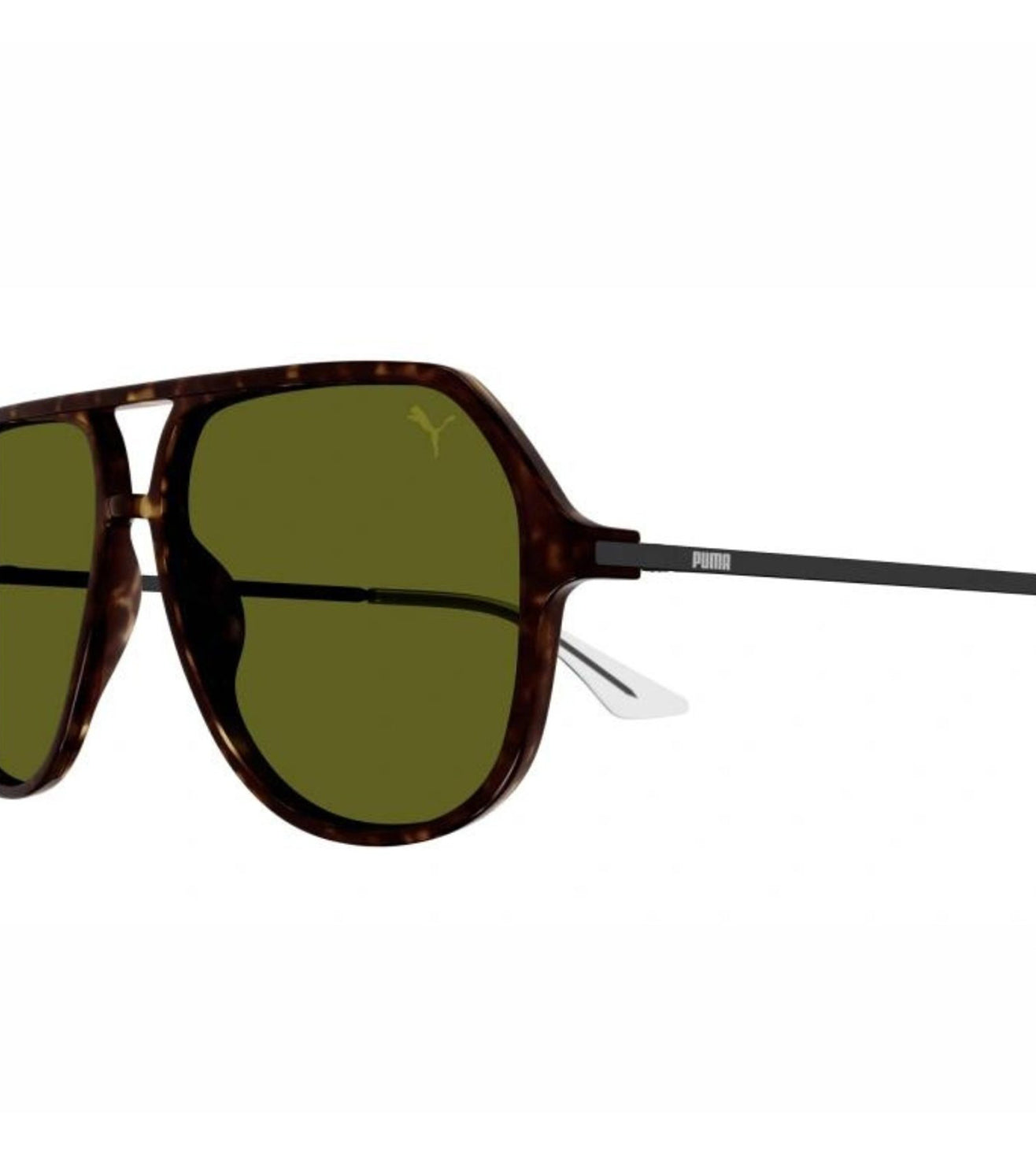 Puma Men's Green Aviator Sunglasses