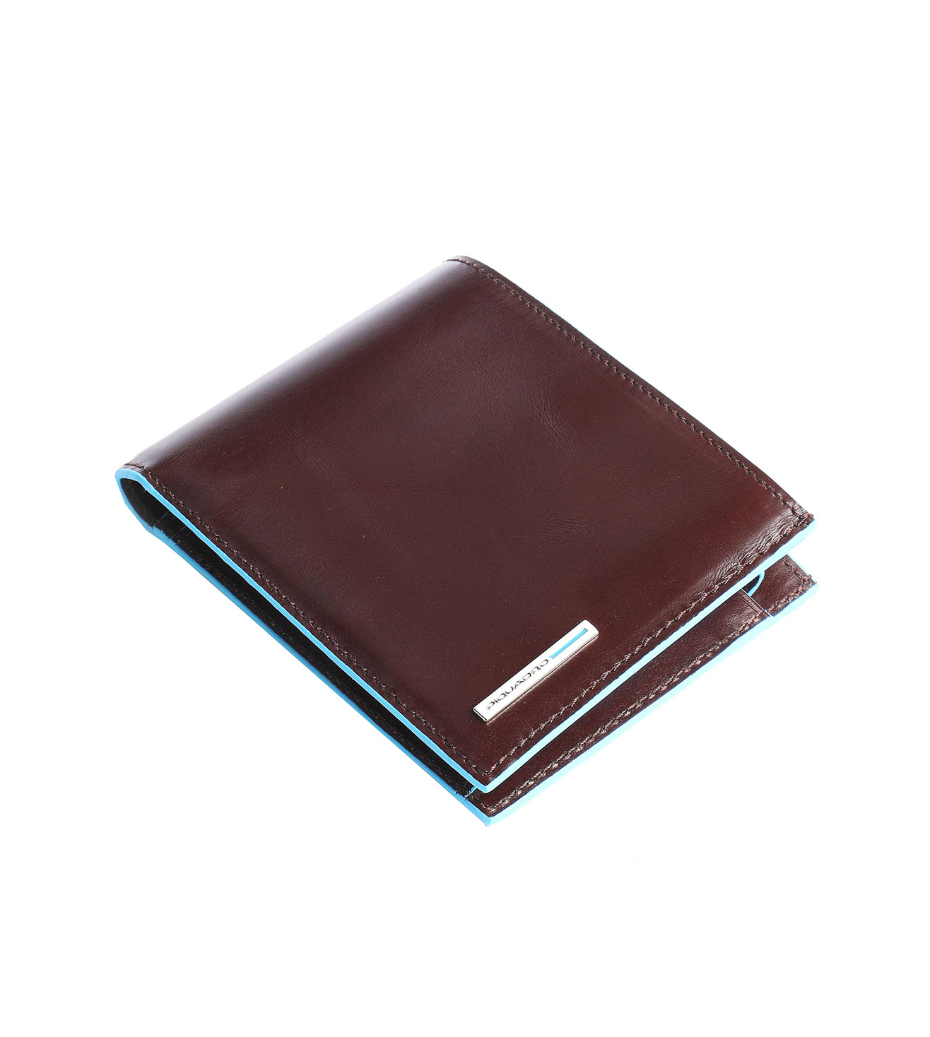 Piquadro Blue Square Men's Mahogany Wallet