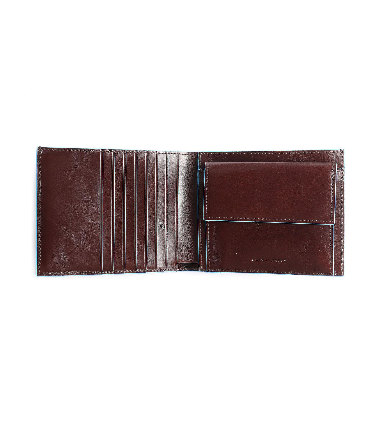 Piquadro Blue Square Men's Mahogany Wallet