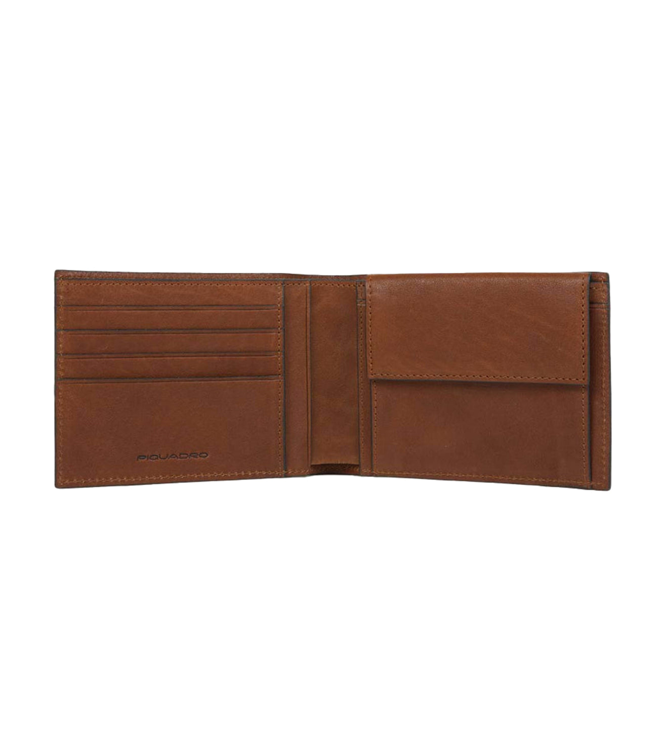 Piquadro Black Square Men's Tobacco Wallet