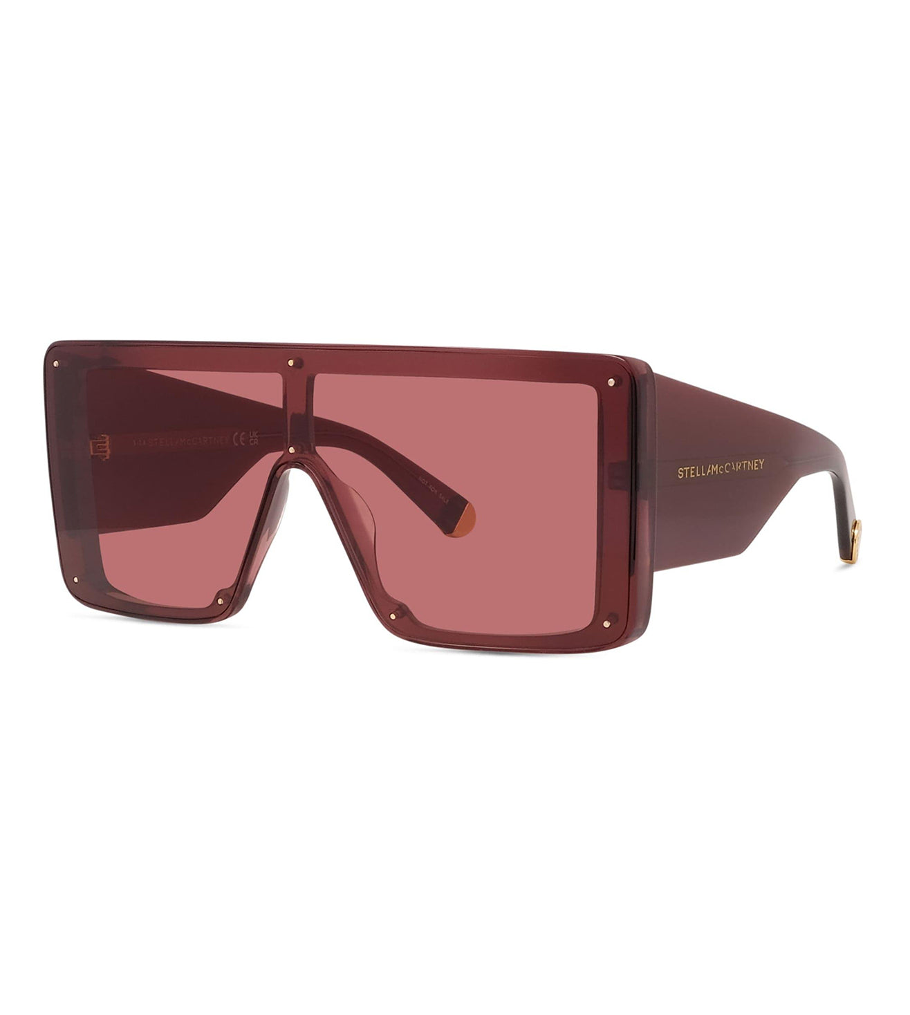 Stella McCartney Women's Burgundy Mask Sunglasses