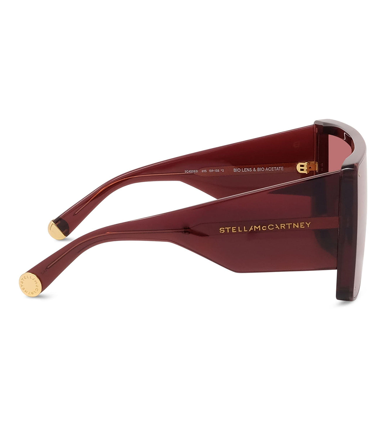 Stella McCartney Women's Burgundy Mask Sunglasses