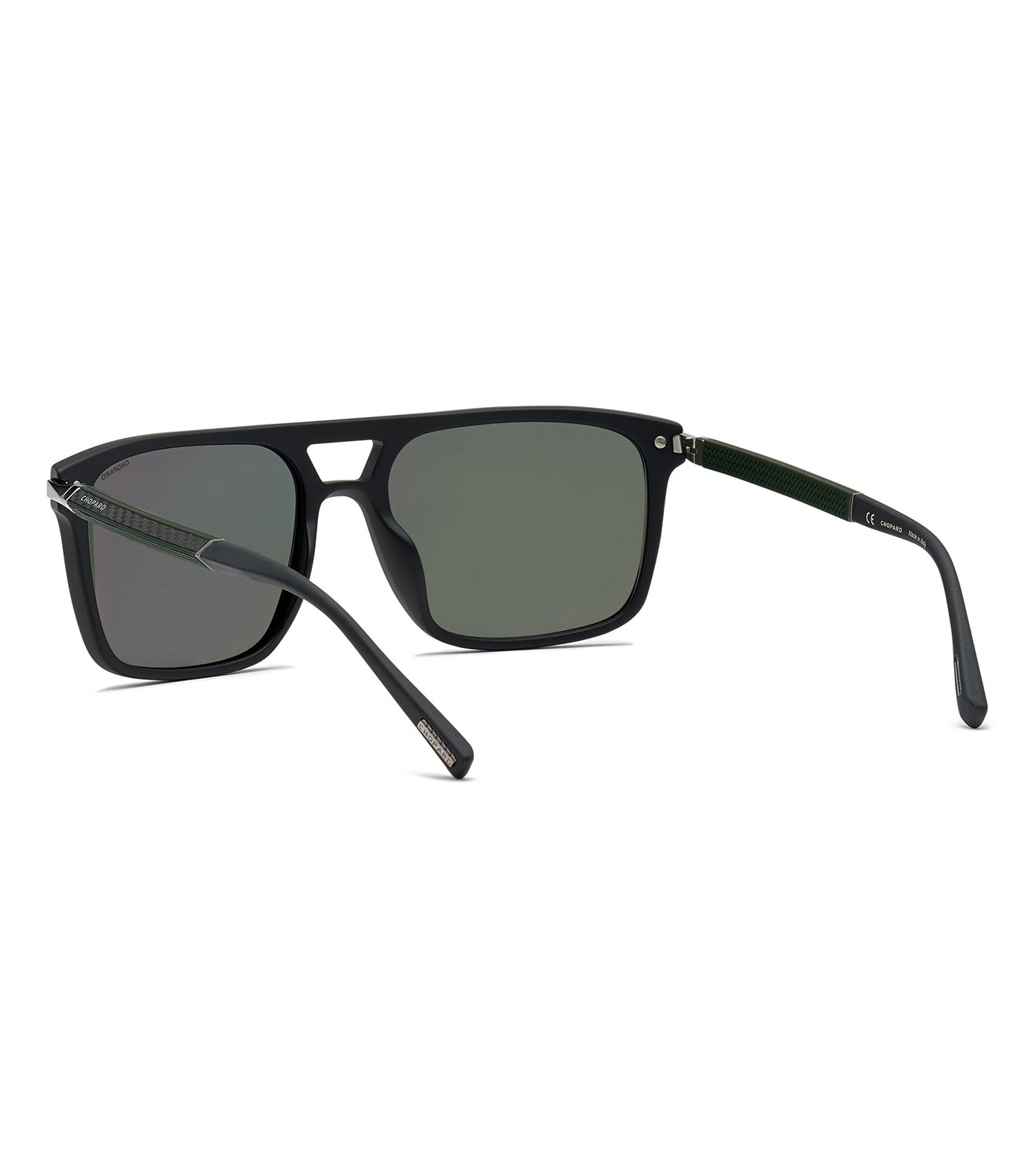 Chopard Men's Green Polarized Square Sunglasses