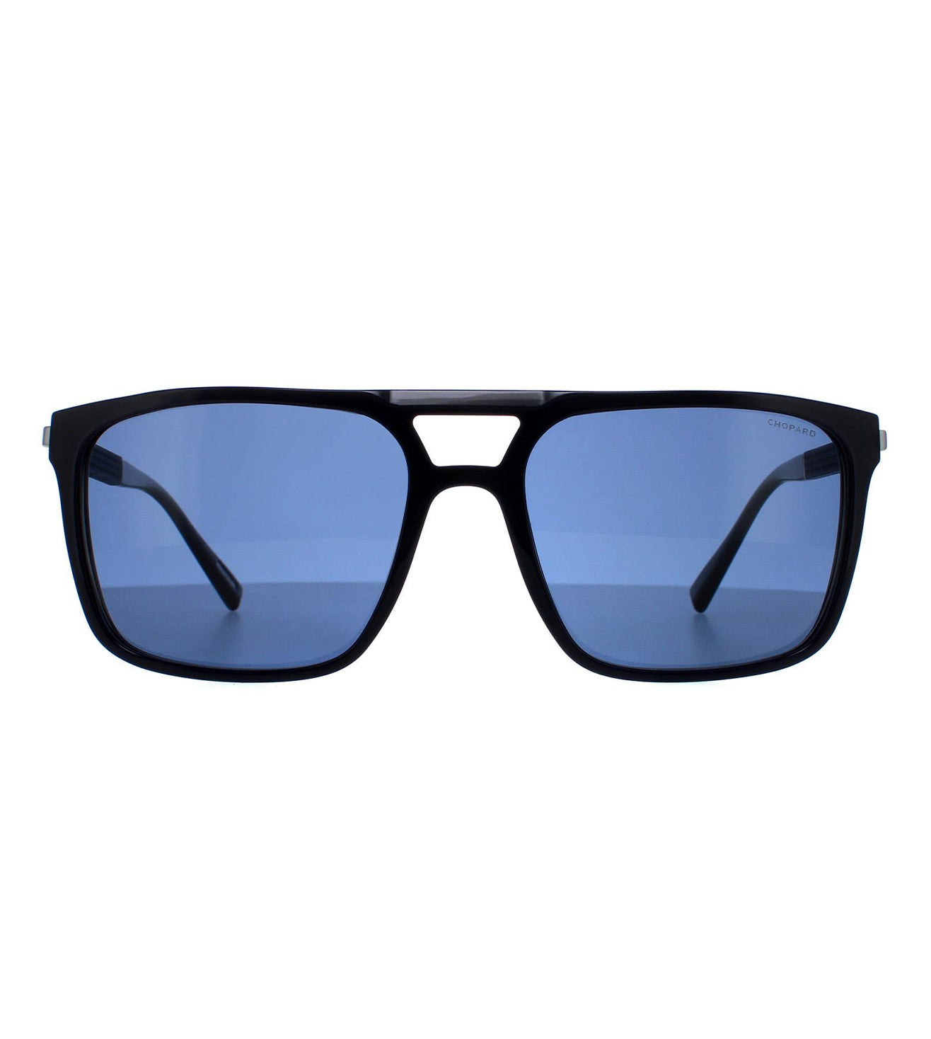 Chopard Men's Blue Polarized Square Sunglasses