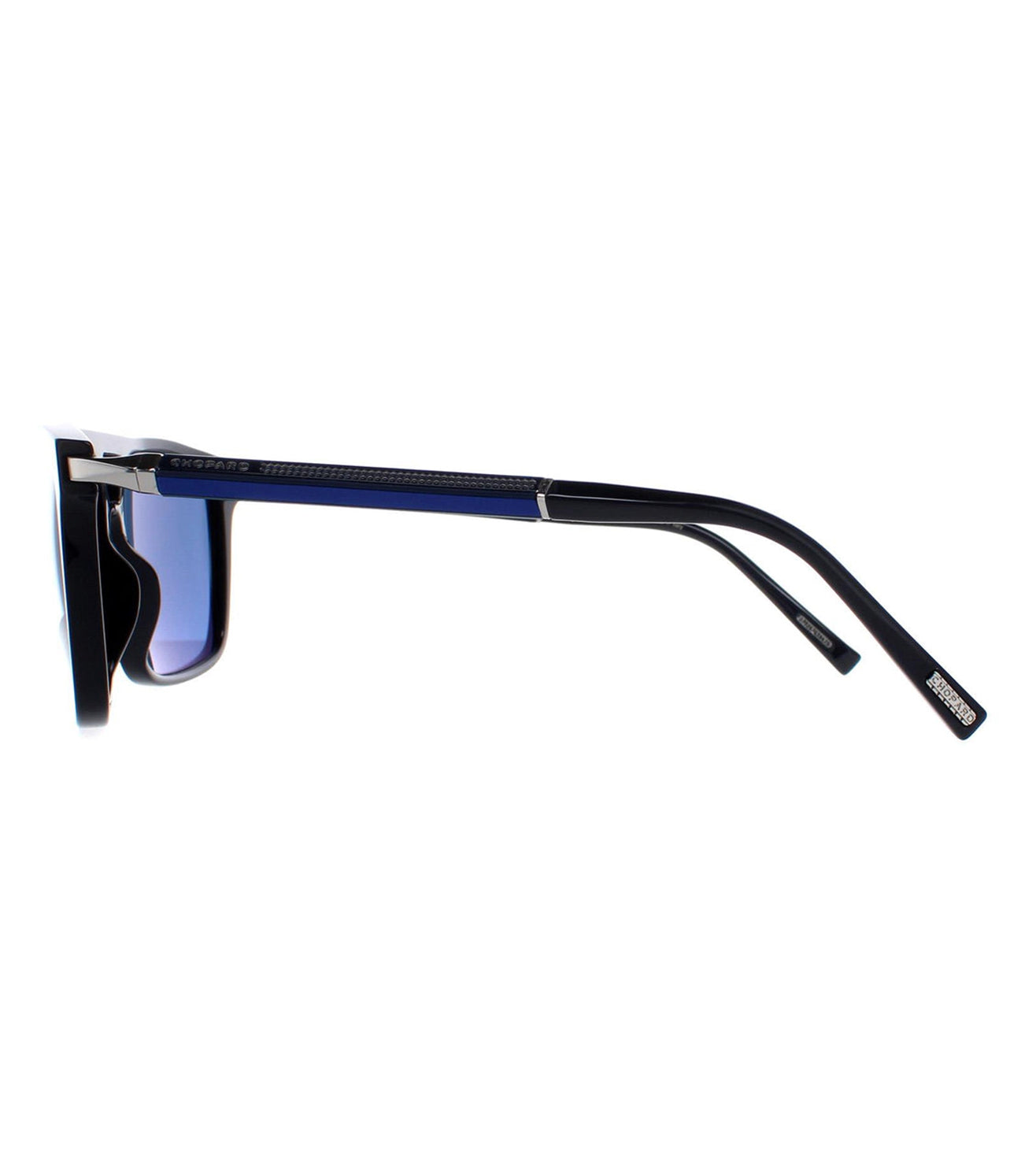 Chopard Men's Blue Polarized Square Sunglasses