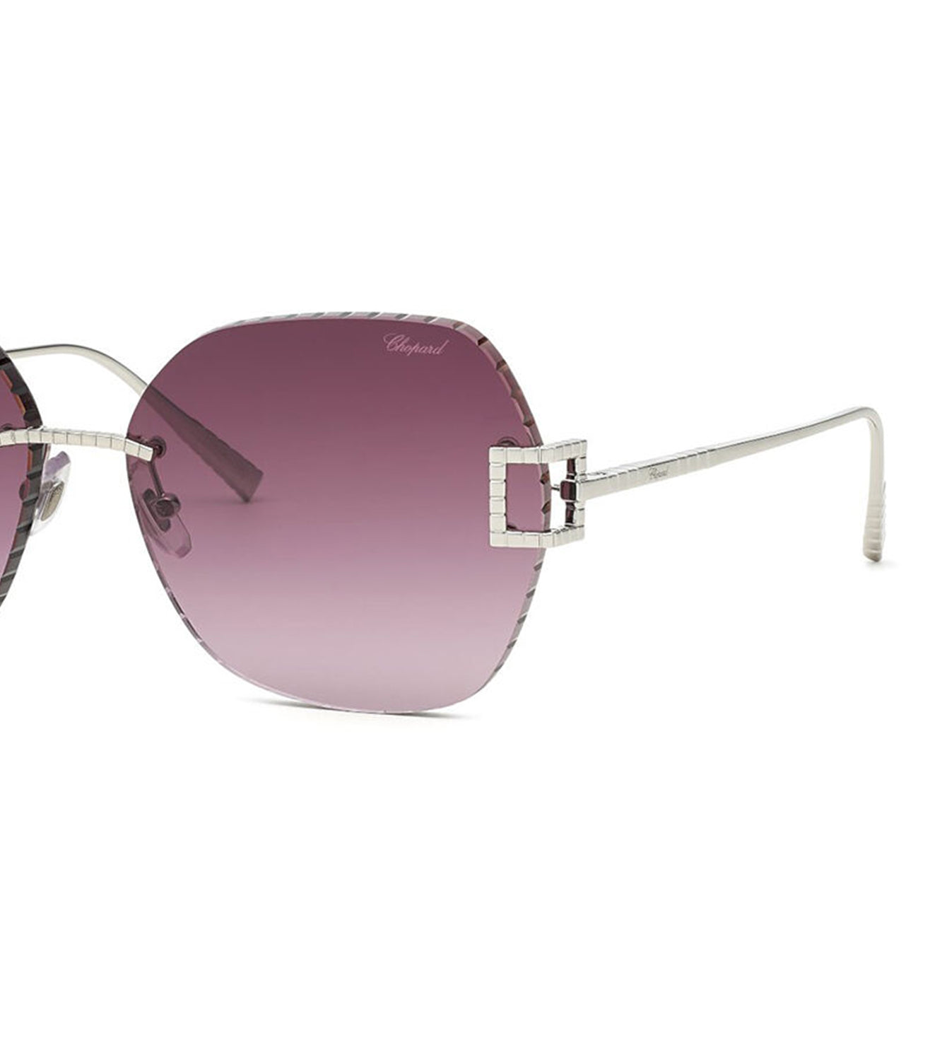 Chopard Unisex Gradient Violet Butterfly Sunglass