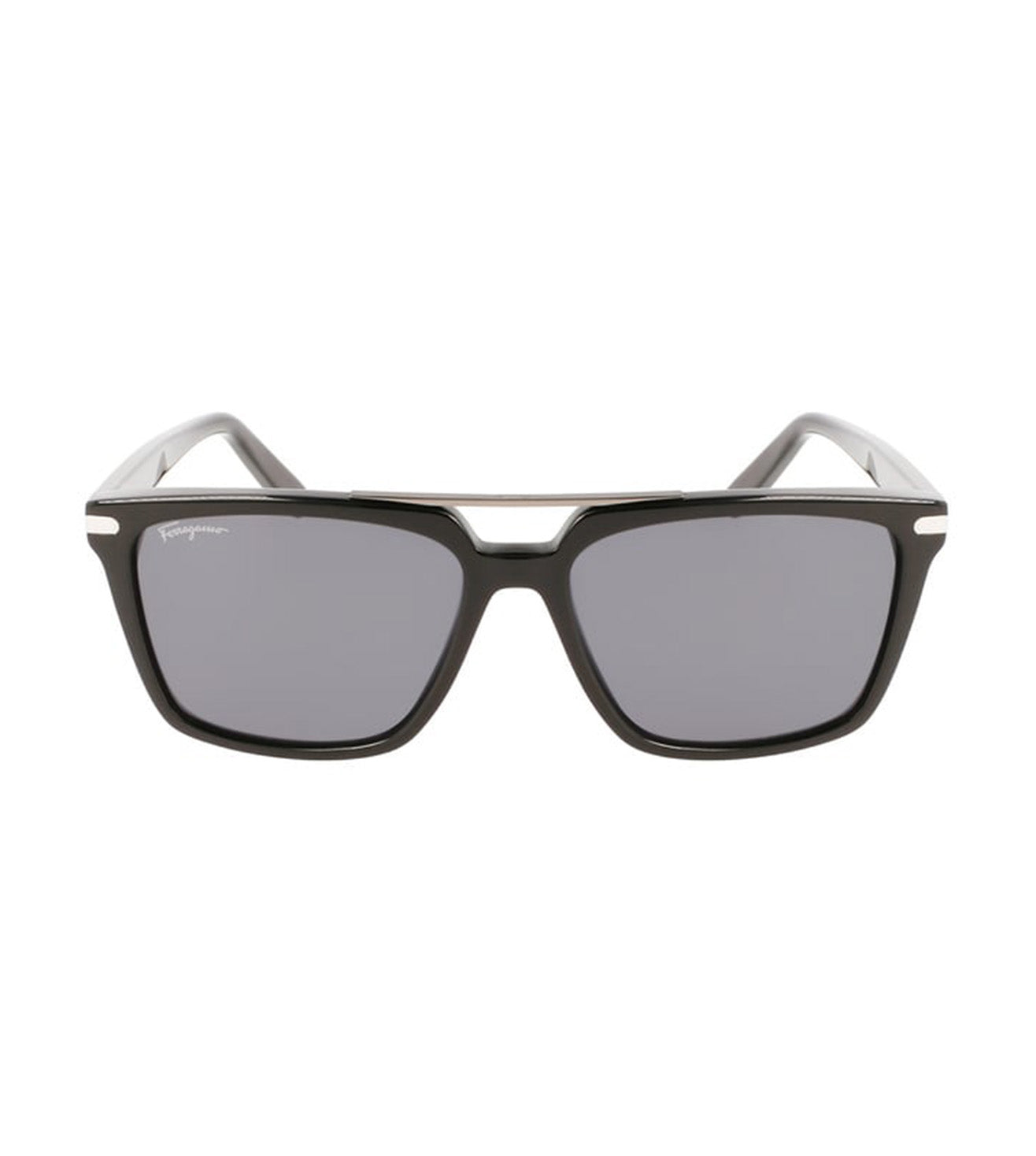 Salvatore Ferragamo Men's Grey Square Sunglasses