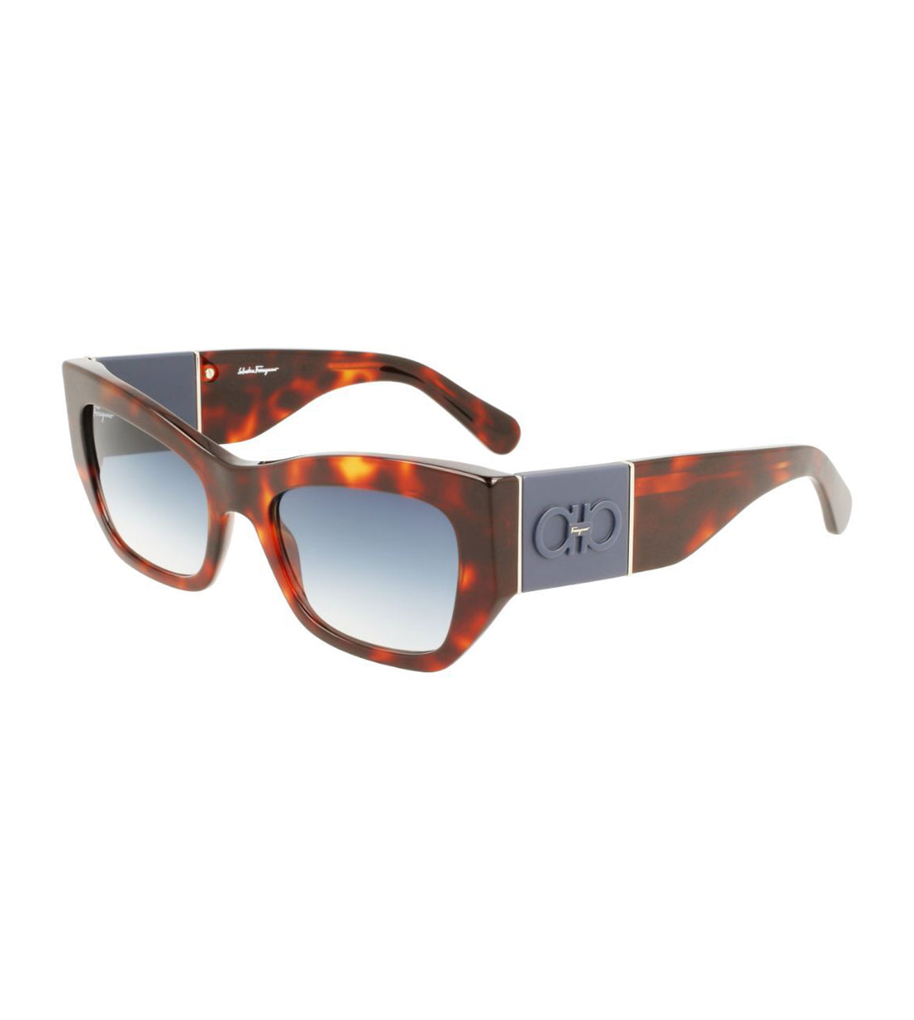Salvatore Ferragamo Women's Gradient Blue Cat-eye Sunglasses