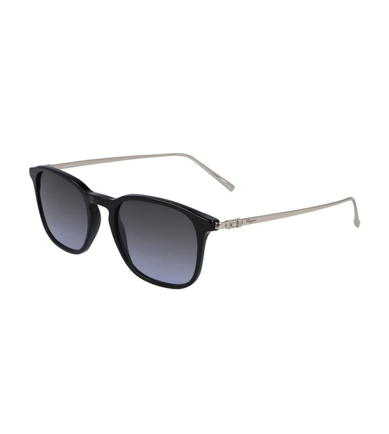 Salvatore Ferragamo Men's Grey Gradient Square Sunglasses