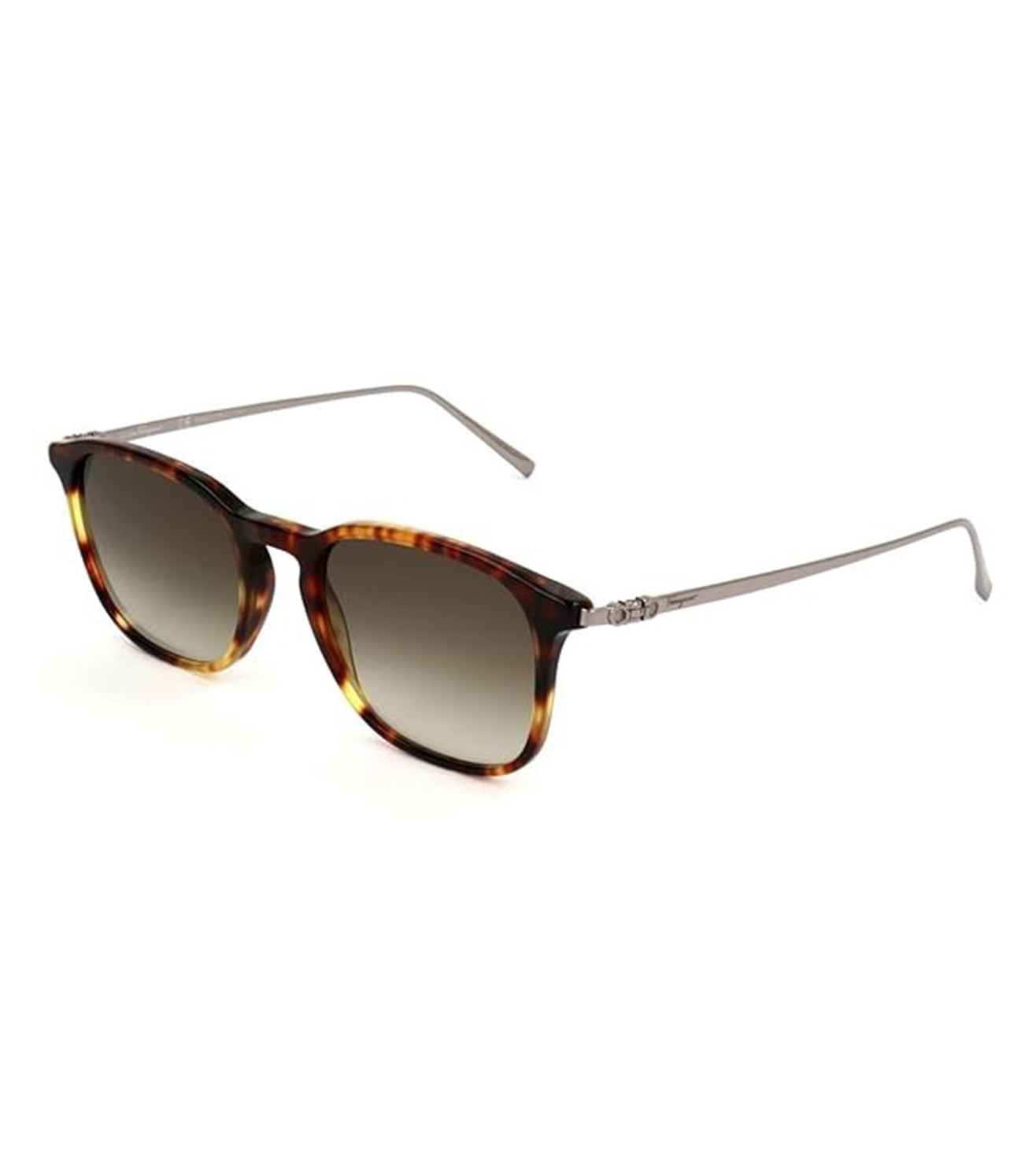 Salvatore Ferragamo Men's Grey Gradient Square Sunglasses