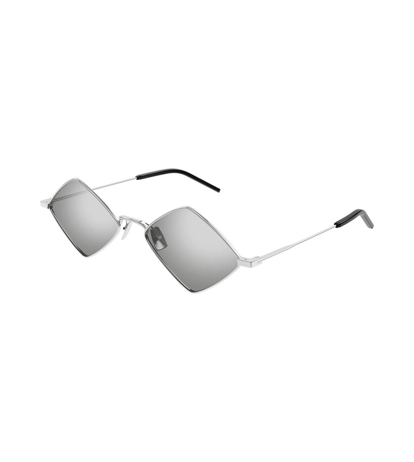 Saint Laurent New Wave Unisex Silver Geometric Sunglasses