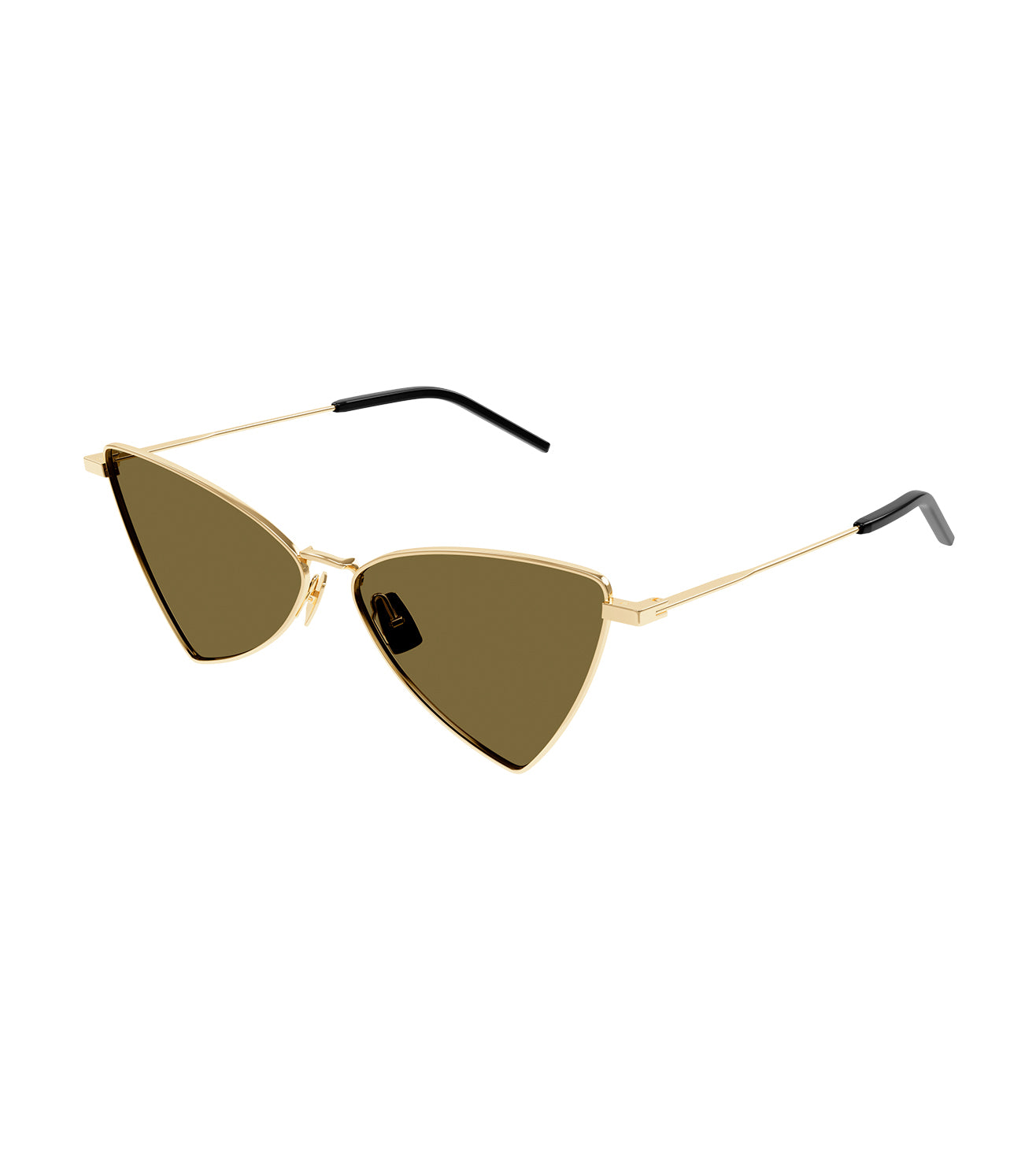 Saint Laurent New Wave Unisex Brown Geometric Sunglasses