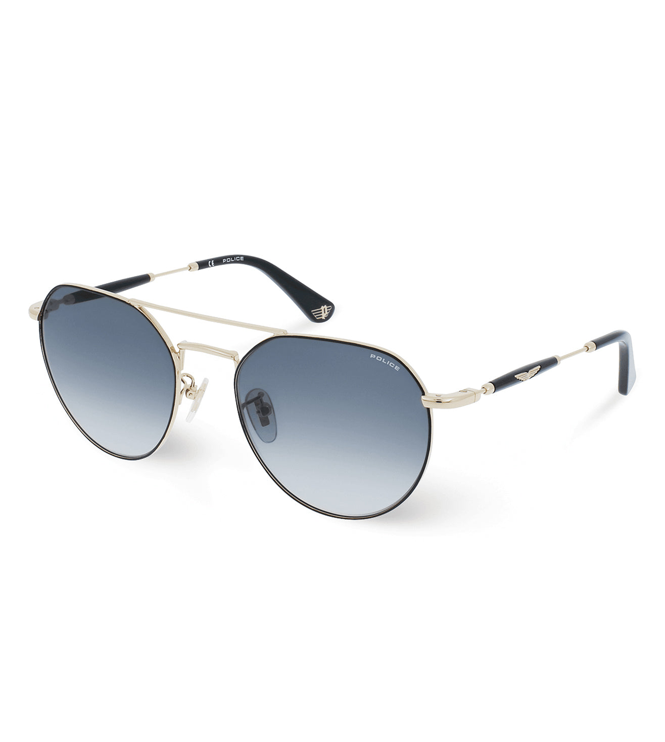 Police Men's Smoke gradient Geometric Sunglasses