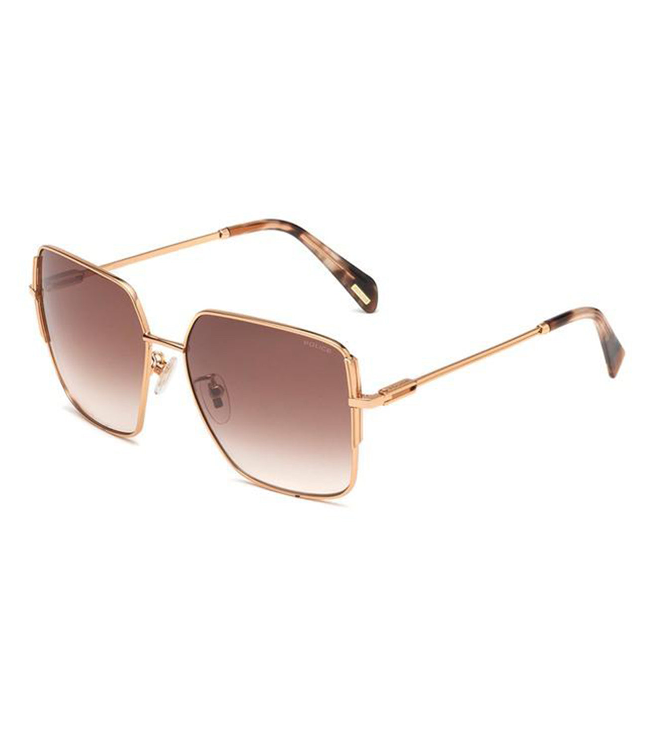 Police Women's Brown Square Sunglasses