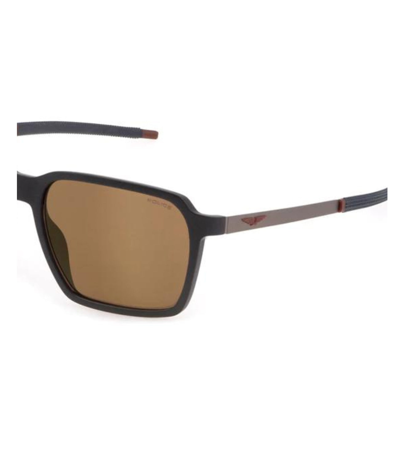 Police Men's Brown Gradient Aviator Sunglasses