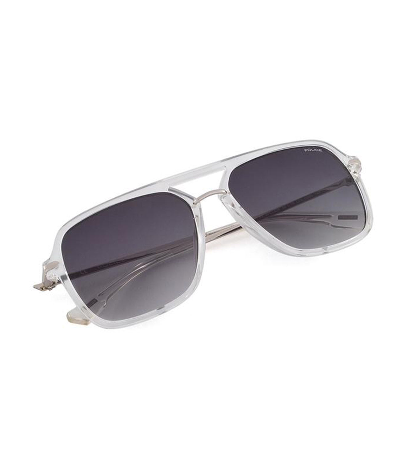 Police Men's Grey Square Sunglasses