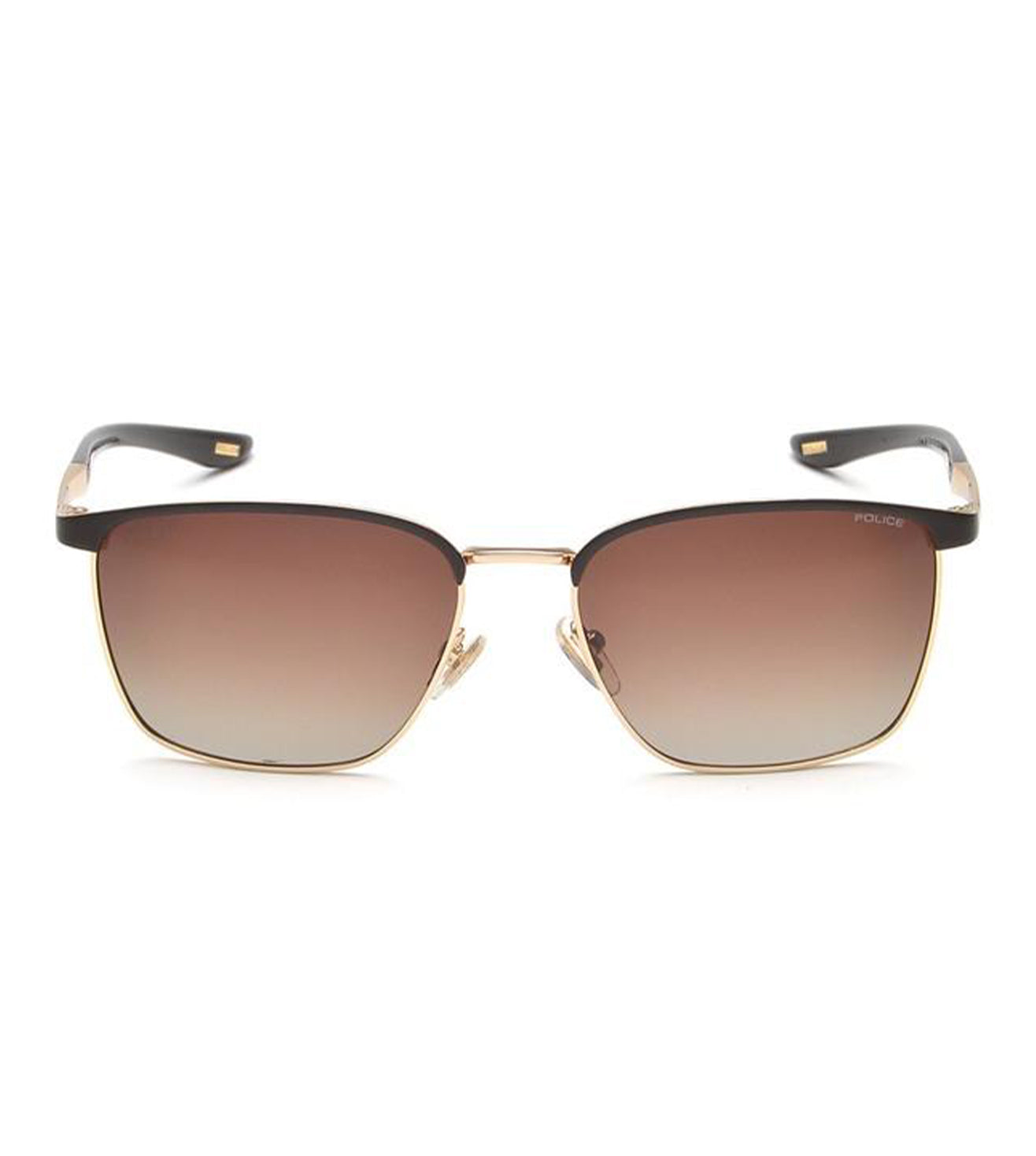 Police Men's Brown Aviator Sunglasses