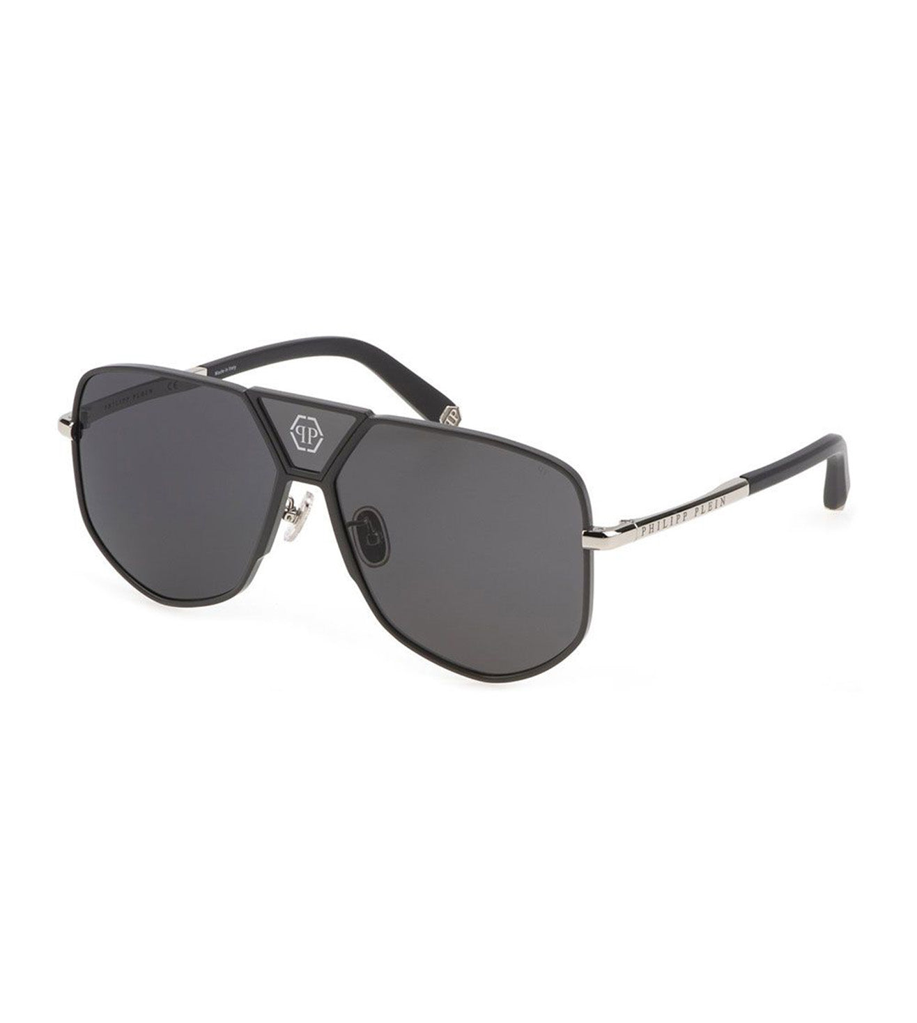 Philipp Plein Men's Grey Square Sunglasses