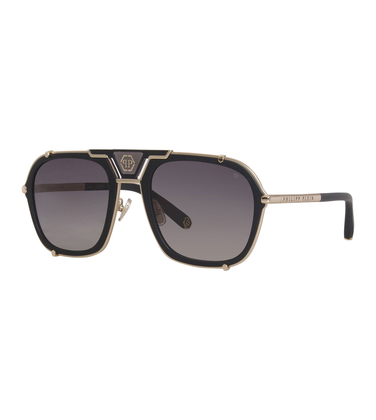 Philipp Plein Men's Smoke Grey Aviator Sunglasses