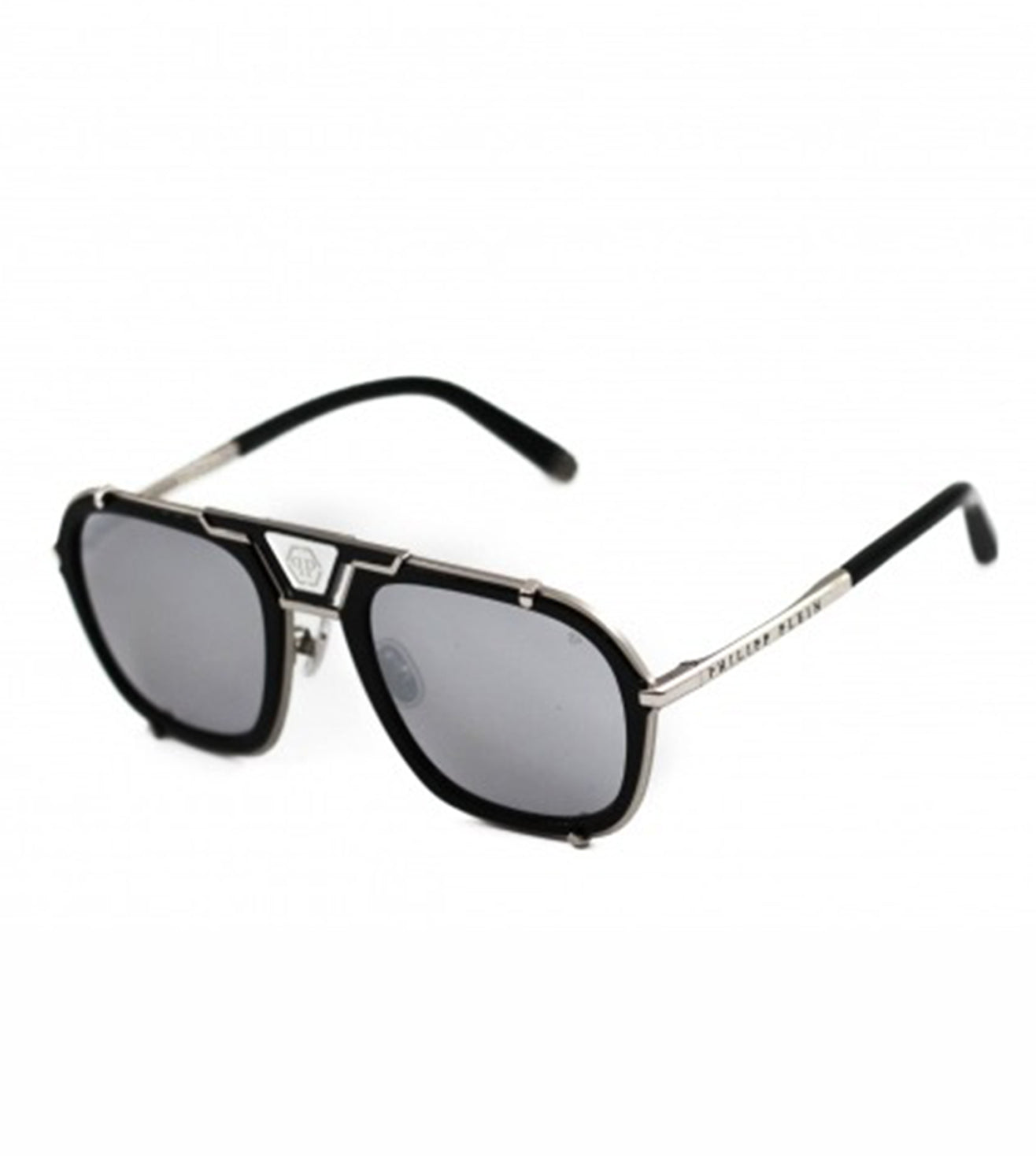 Philipp Plein Unisex Grey Aviator Sunglass