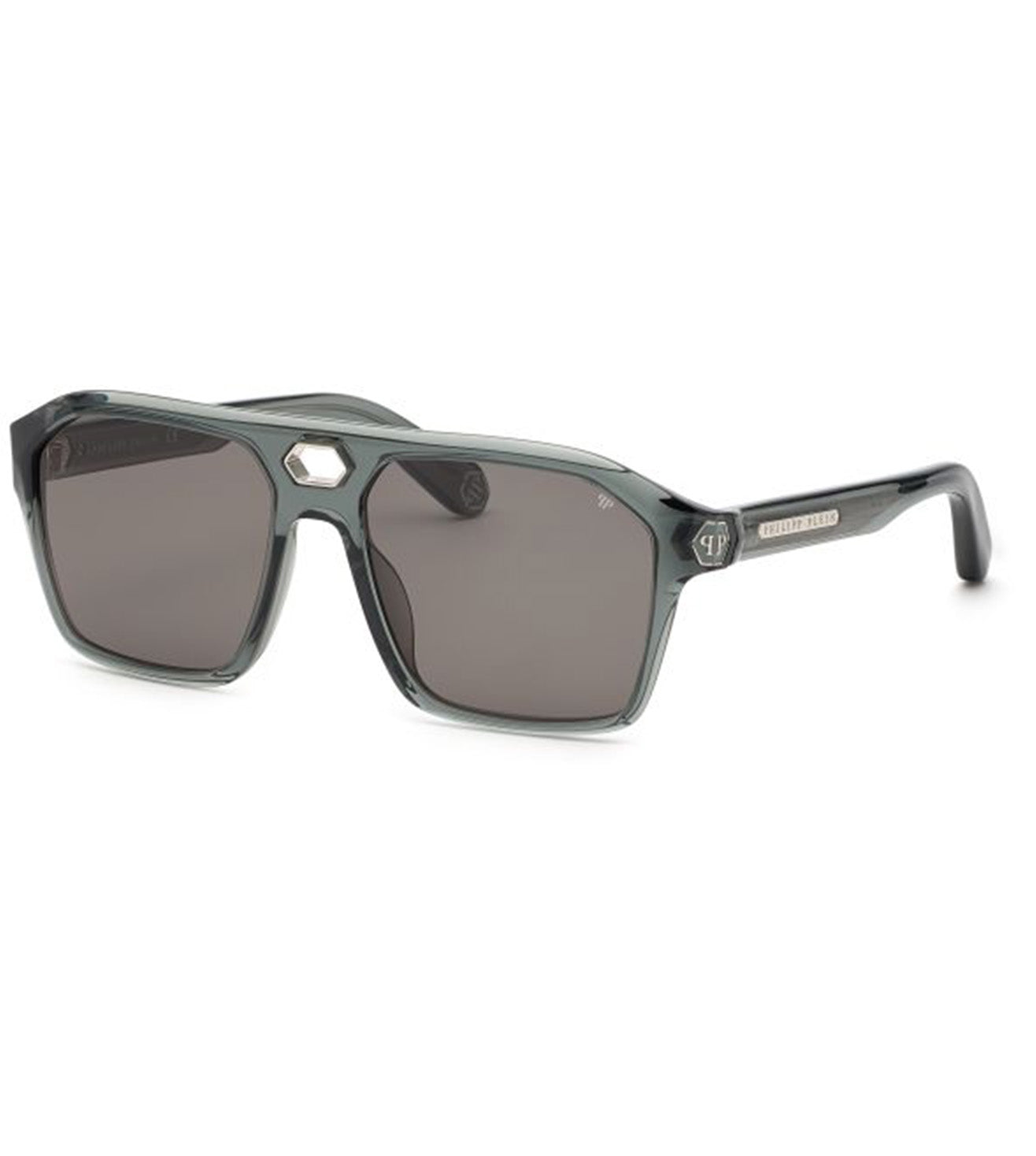 Philipp Plein Men's Grey Square Sunglasses