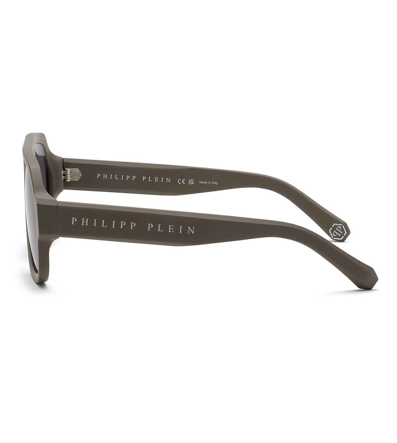 Philipp Plein Men's Grey Aviator Sunglasses