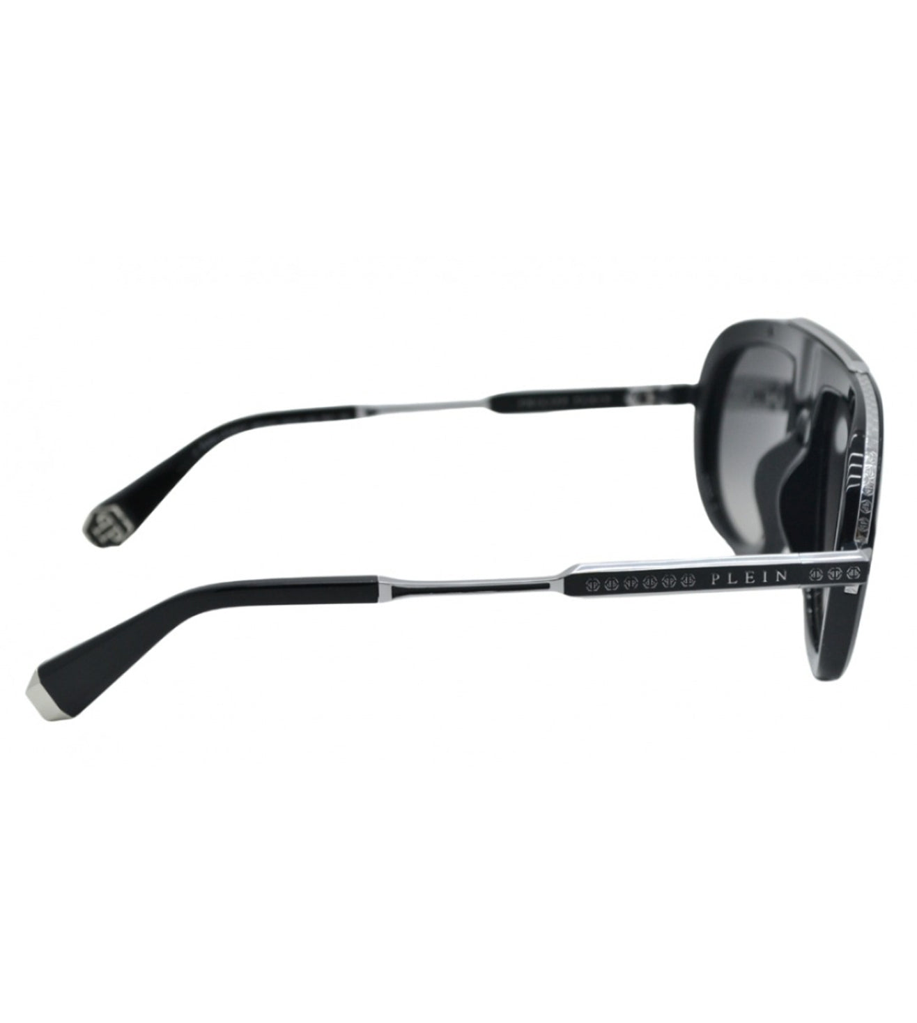 Philipp Plein Unisex Smoke Grey Aviator Sunglasses
