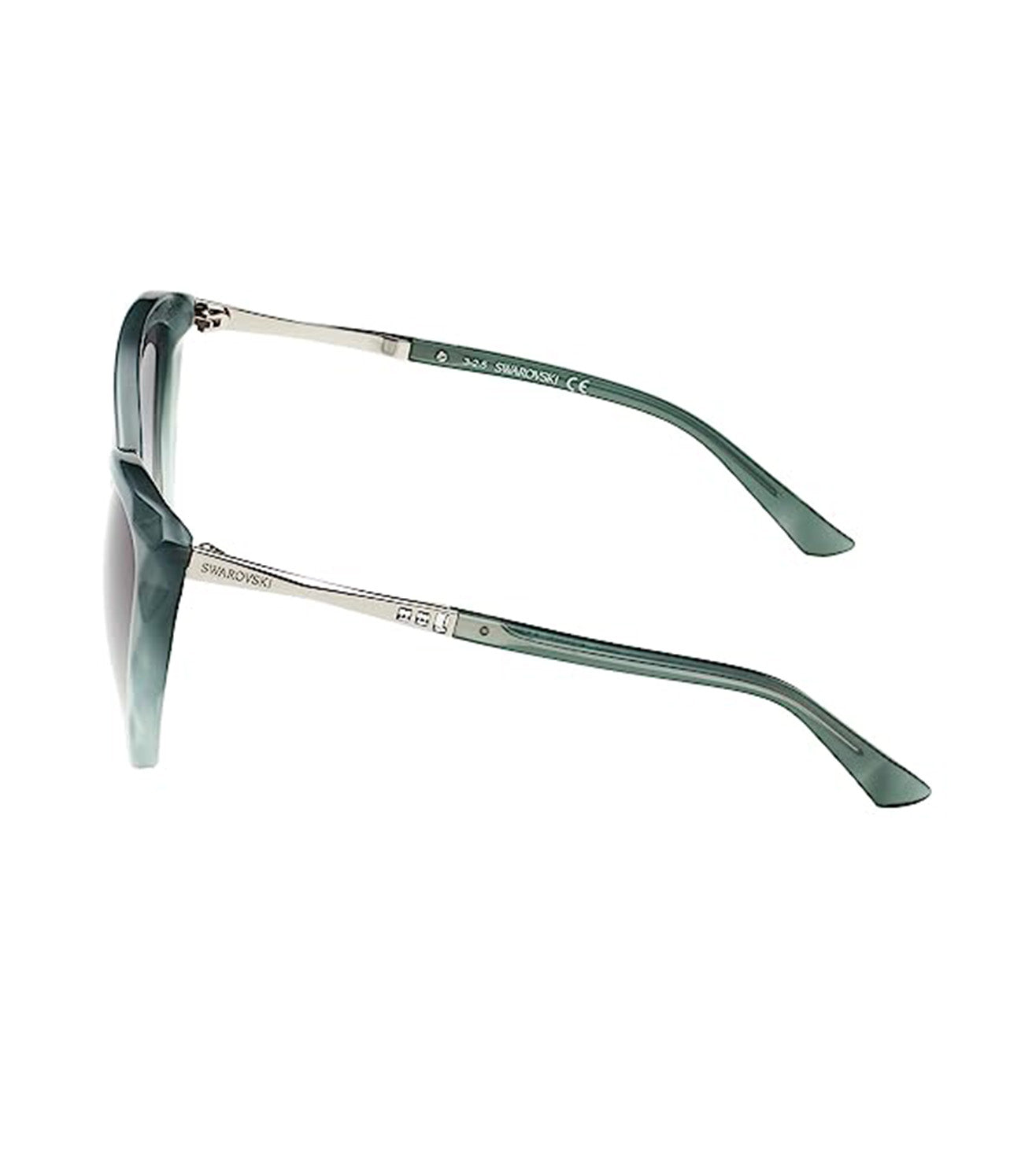 Swaroski Women's Green Cat-eye Sunglasses