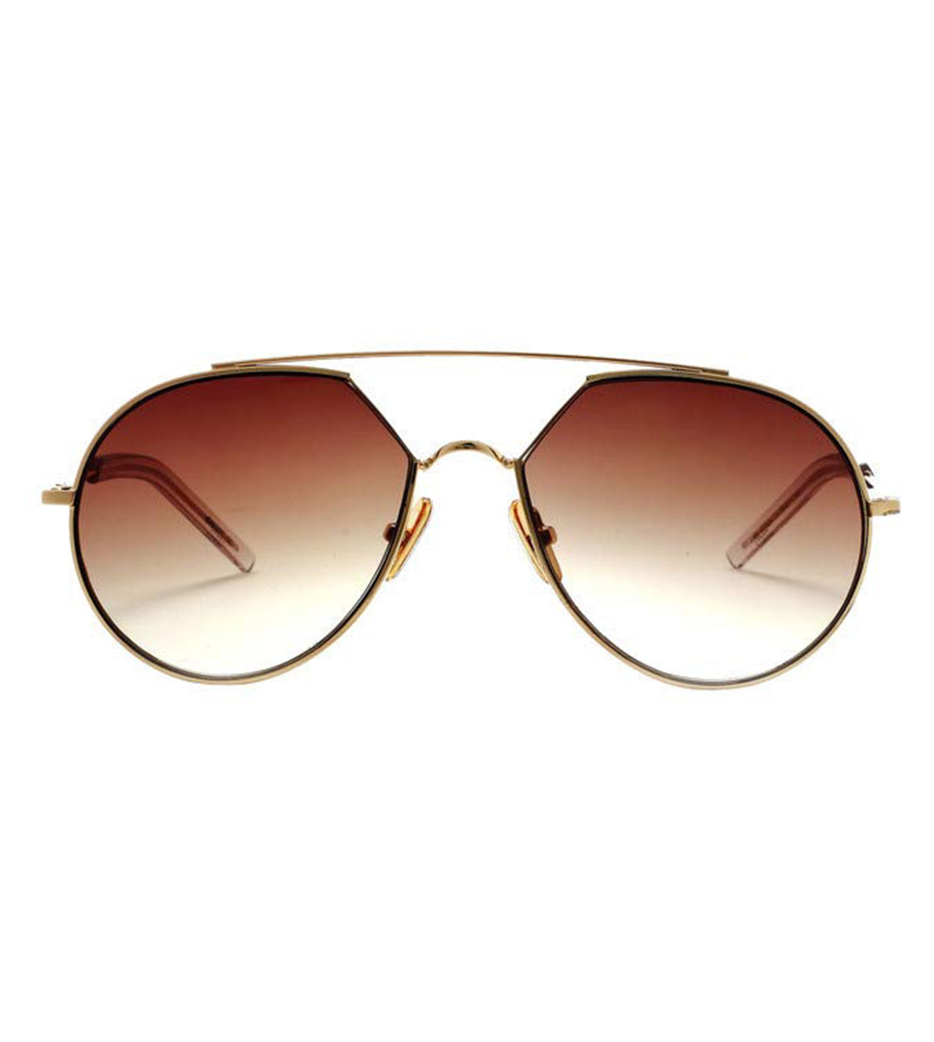 Scott Women's Brown Aviator Sunglasses