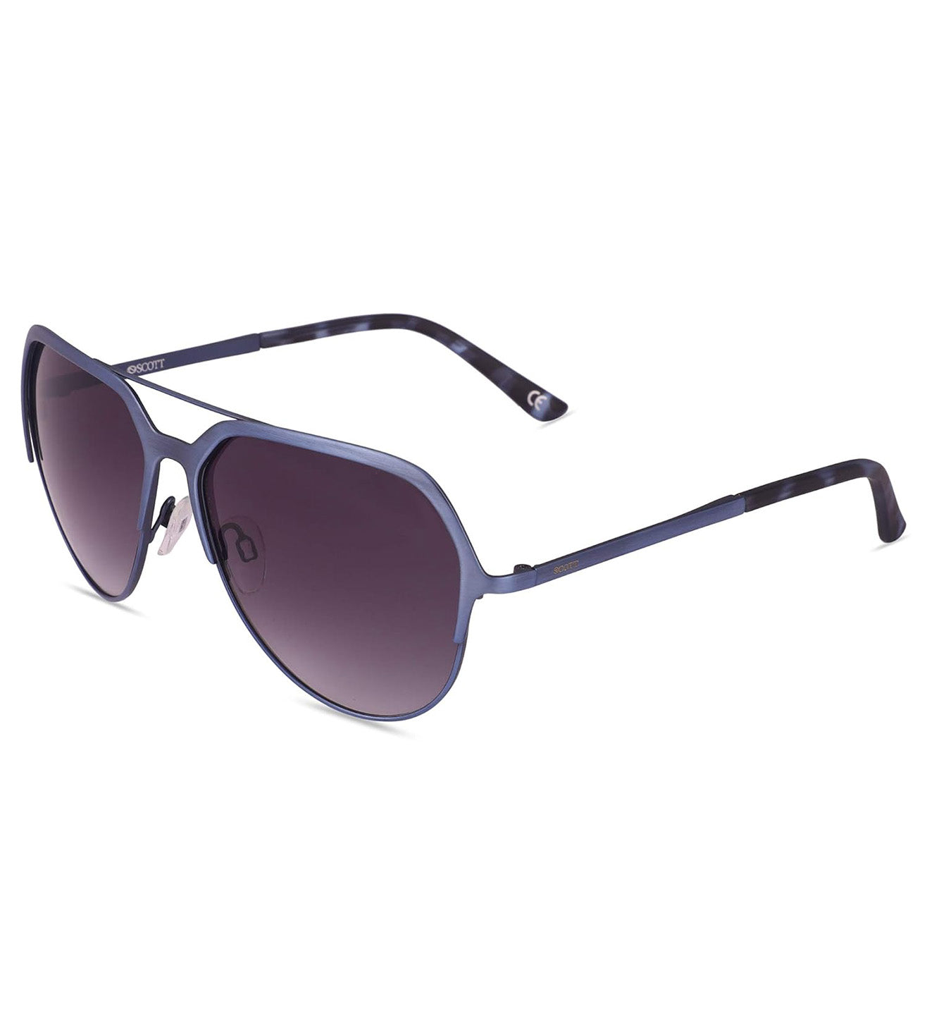 Scott Men's Blue Aviator Sunglasses