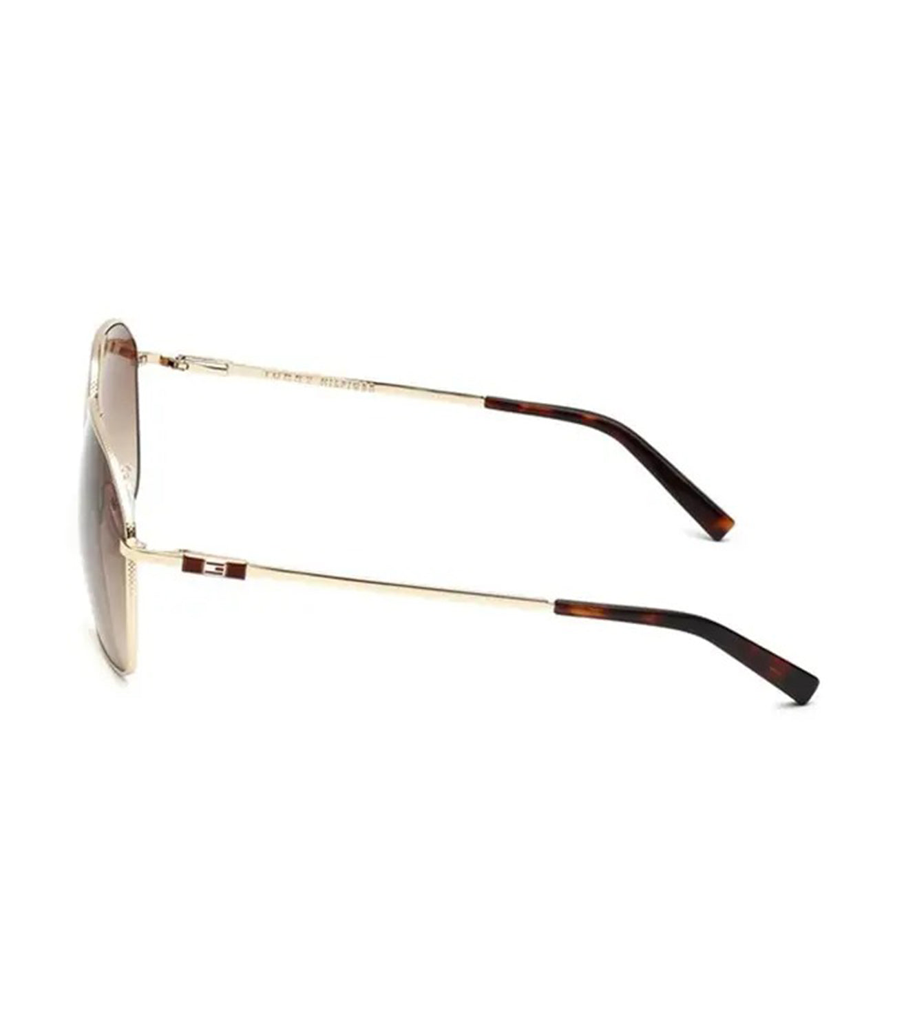 Tommy Hilfiger Men's Brown Aviator Sunglasses