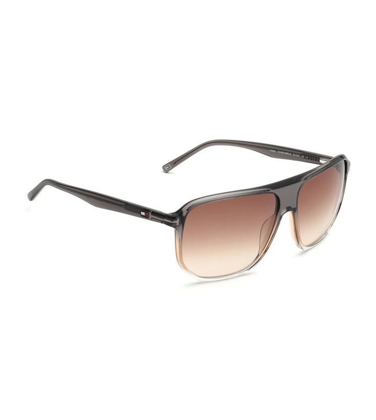 Tommy Hilfiger Men's Gradient Brown Aviator Sunglasses