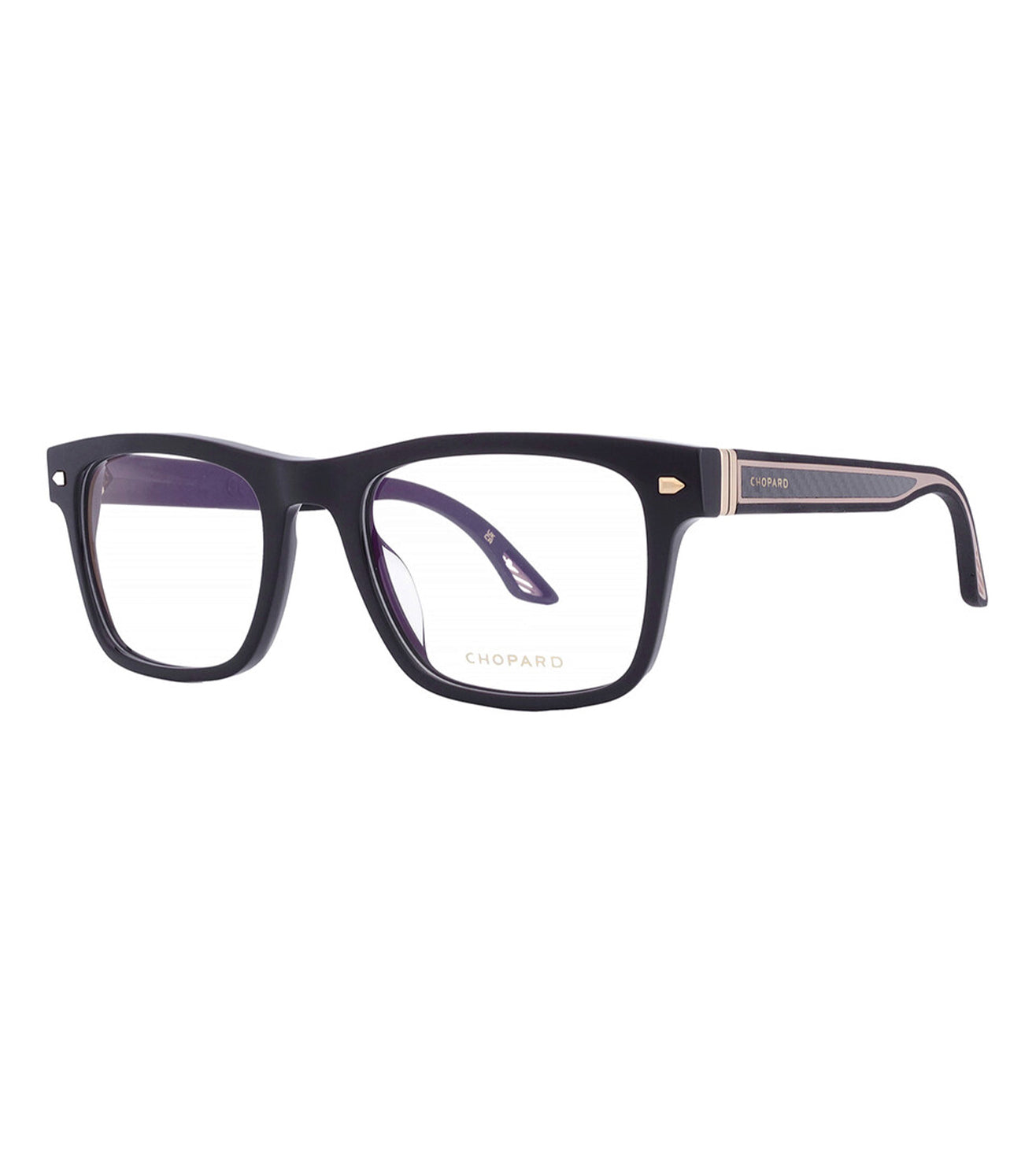 Chopard Unisex Black Rectangular Optical Frame