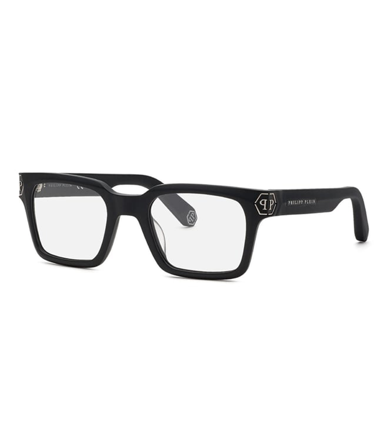 Philipp Plein Men's Black Square Optical Frame