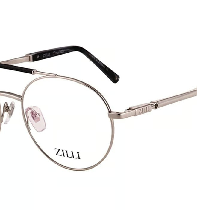 Zilli Men's Sliver Round Optical Frame