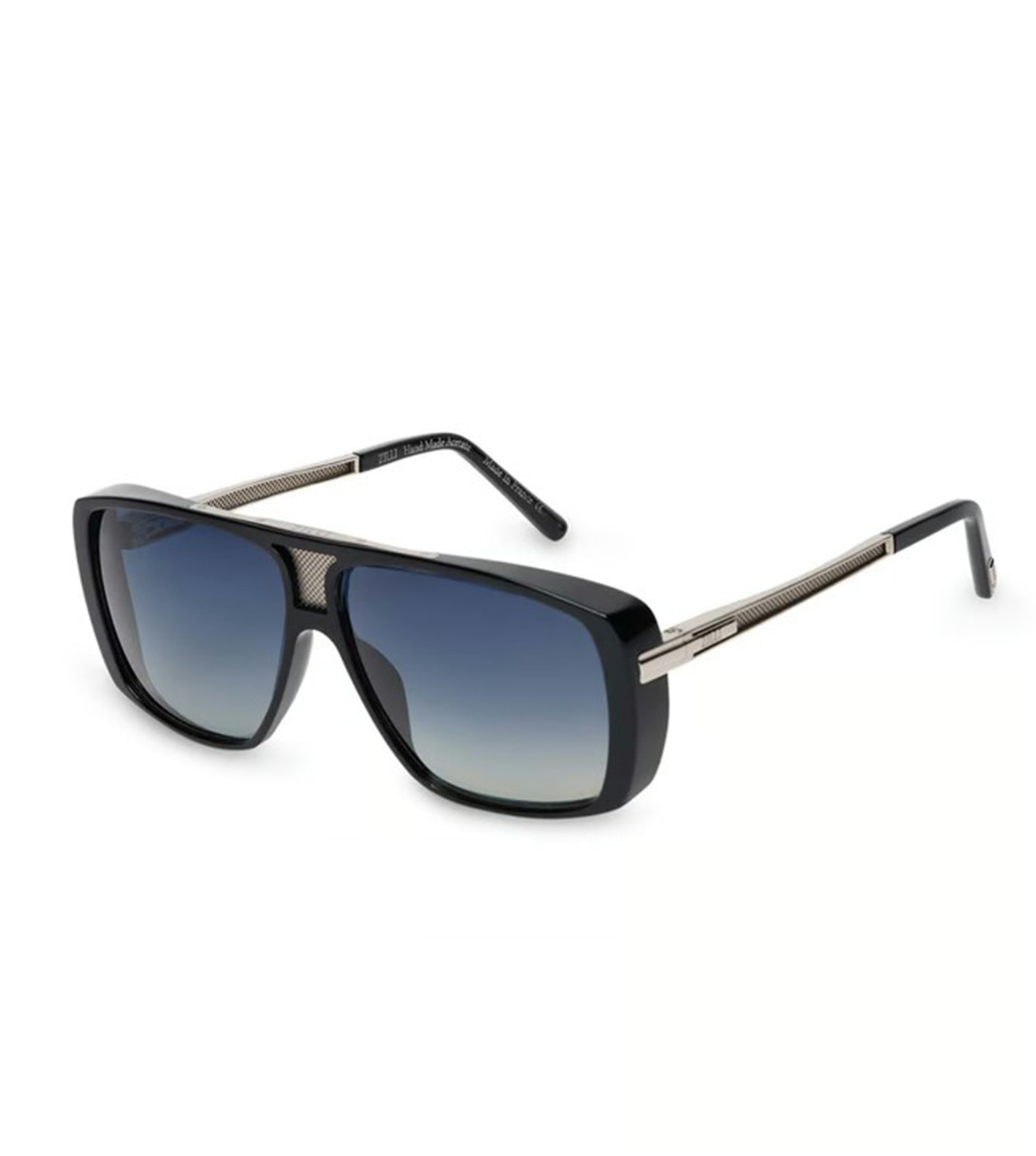 Zilli Men's Grey Aviator Sunglass