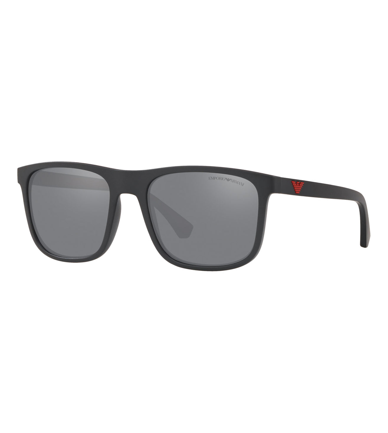 Square Black And Mirror Silver Lens Sunglasses