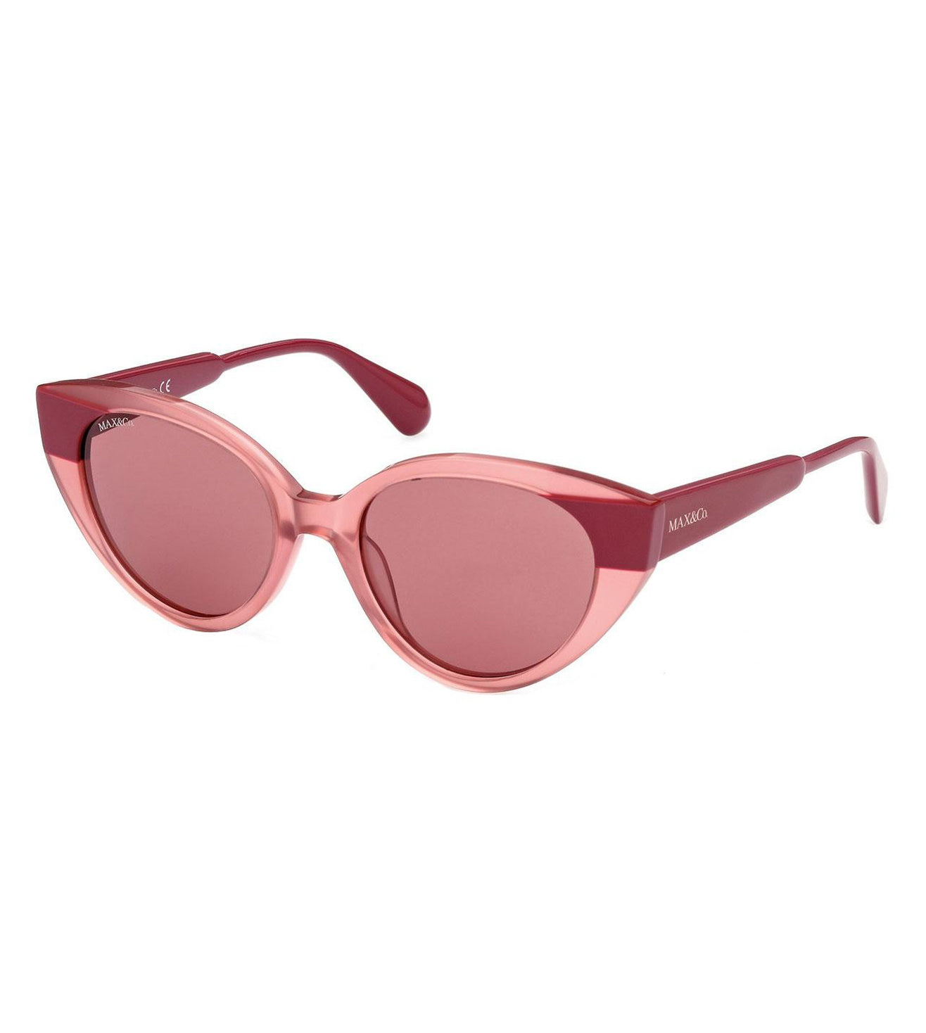 Cat eye Pink Burgundy Max Mara Sunglasses