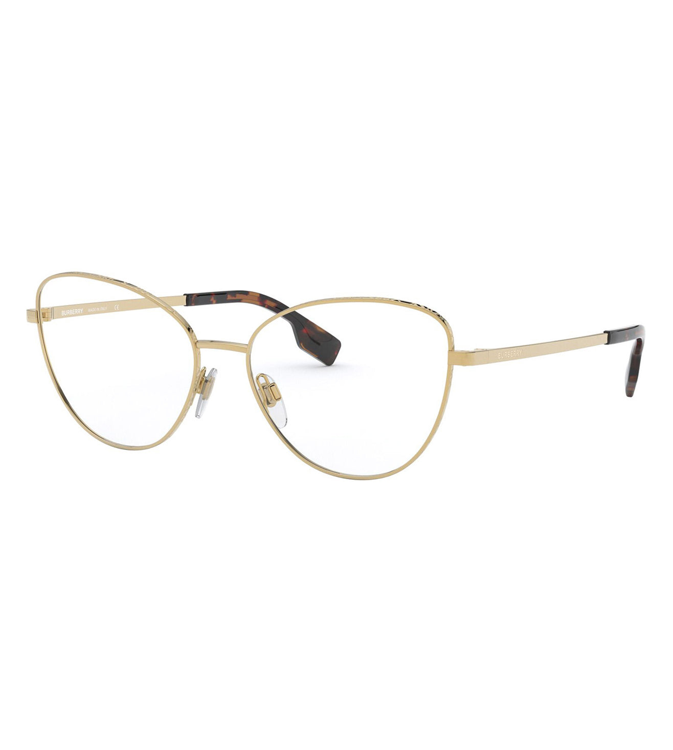 Burberry Women's Gold Cat-eye Optical Frames