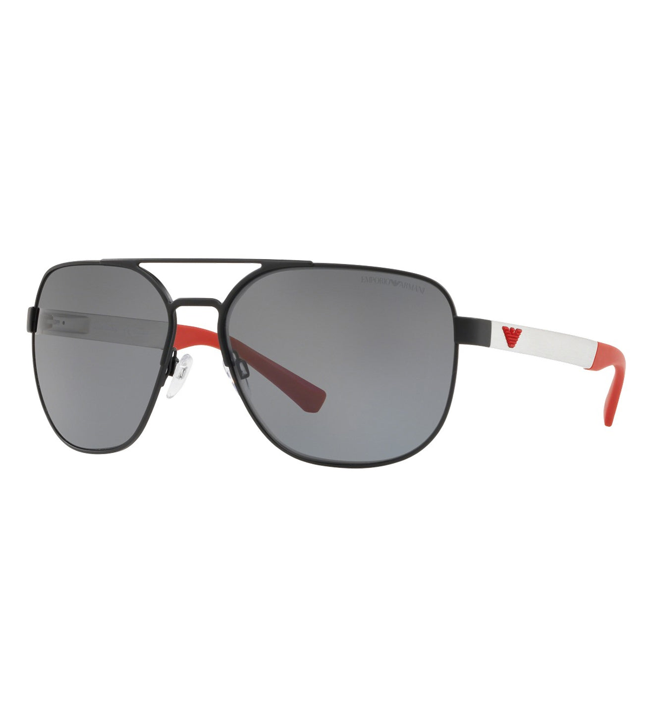 Emporio Armani Men's Grey Aviator Sunglasses