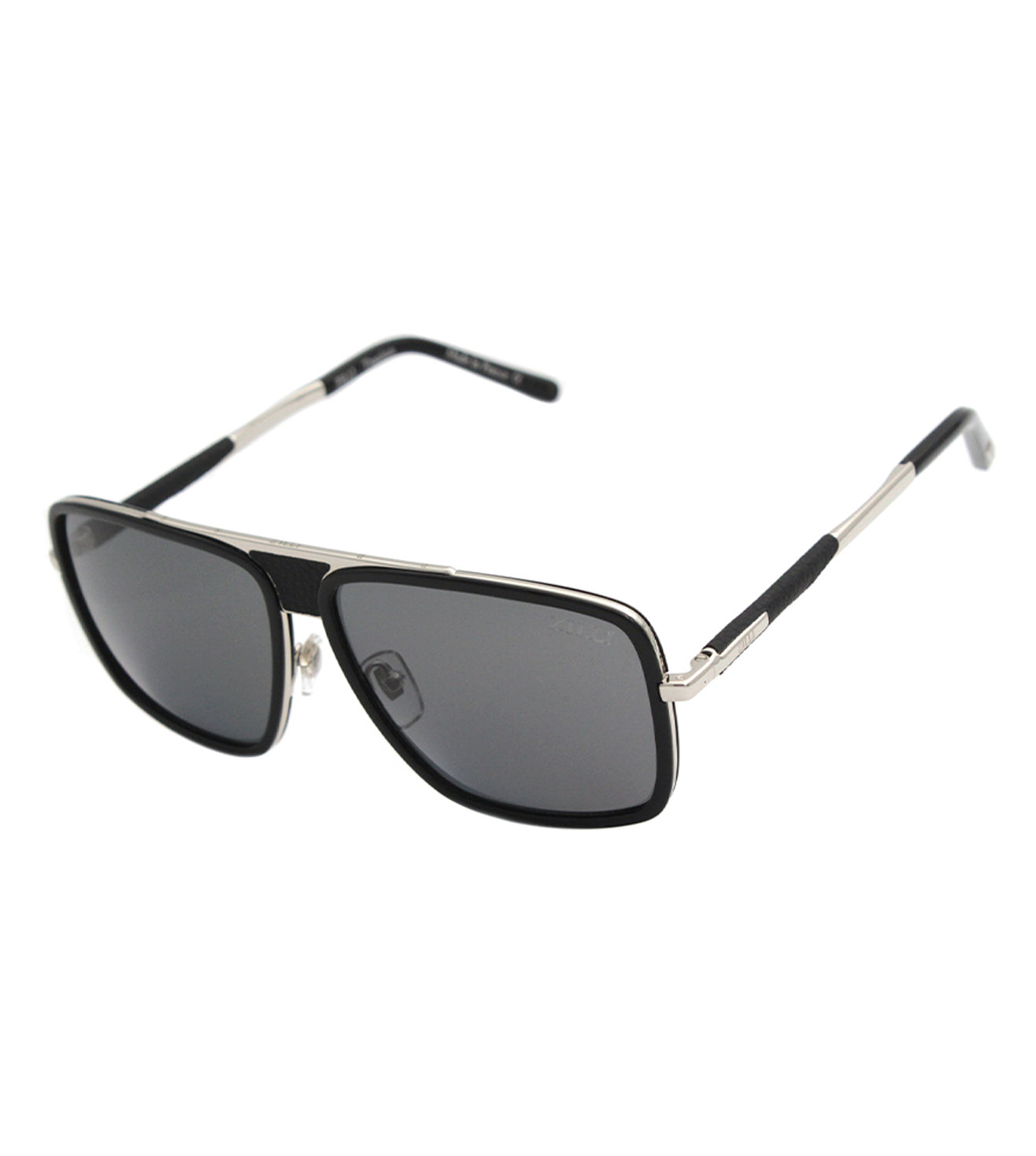 Zilli Men's Grey Square Sunglasses