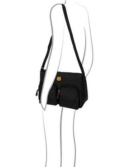 Bric's X-Collection Unisex Black Crossbody Bag