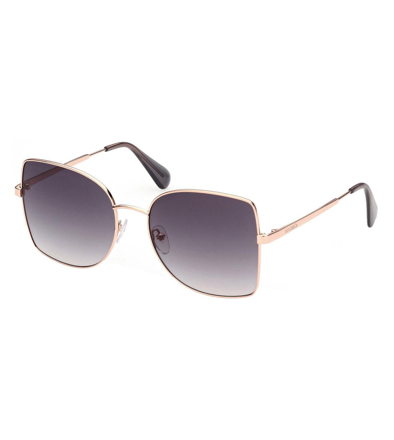Oval Gold Grey Max Mara Sunglasses